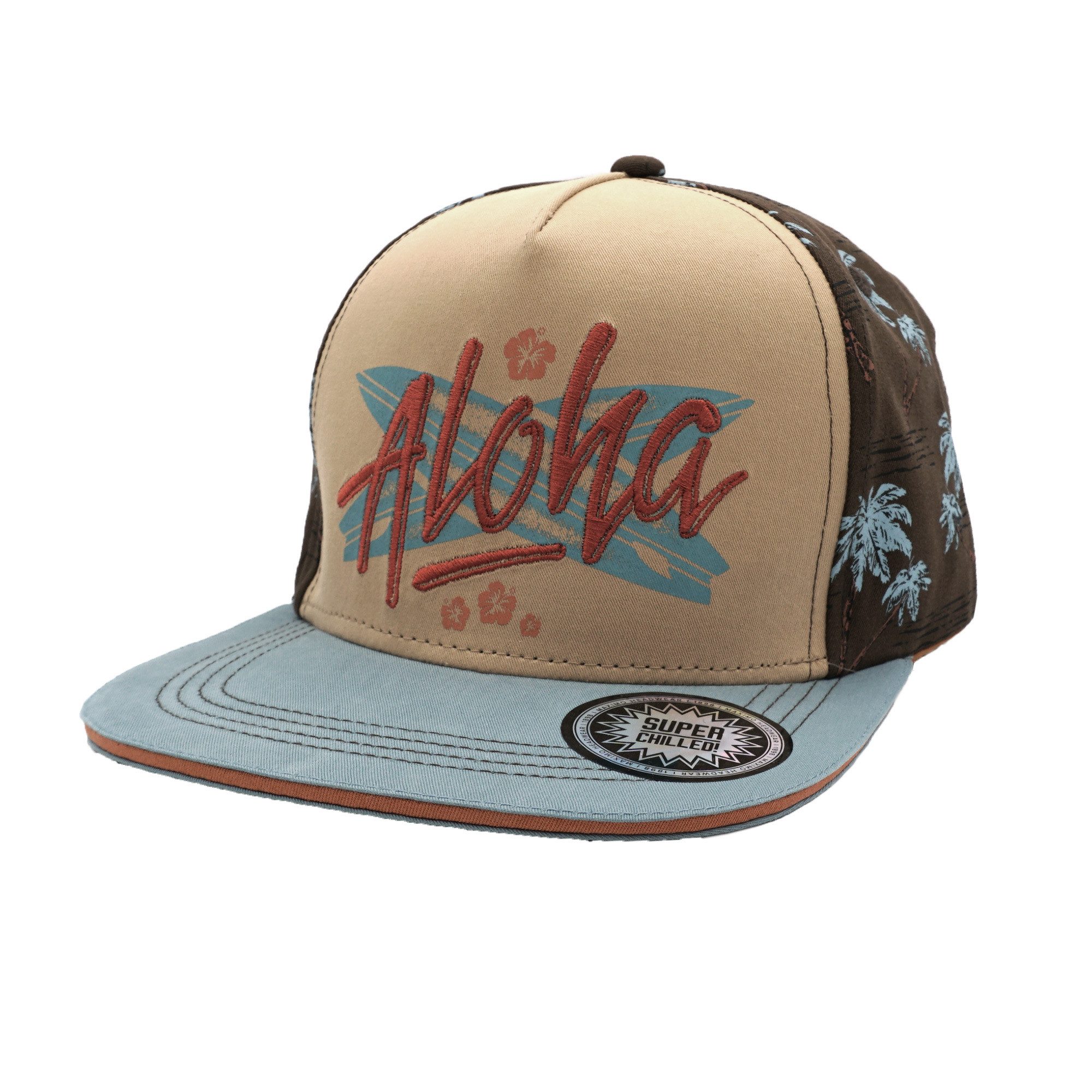 MAXIMO Flat Cap KIDS BOY-Cap Aloha Snap-back Verschluß (1-St)