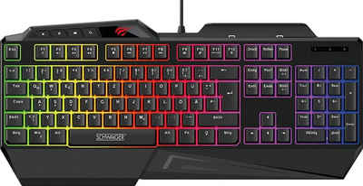Schwaiger -GT108- Gaming Tastatur, RGB Beleuchtung, 19 Anti-Ghosting-Tasten Gaming-Tastatur