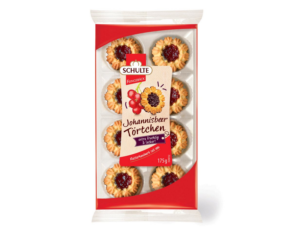 Schulte Kekse, Schulte Johannisbeertörtchen 175g