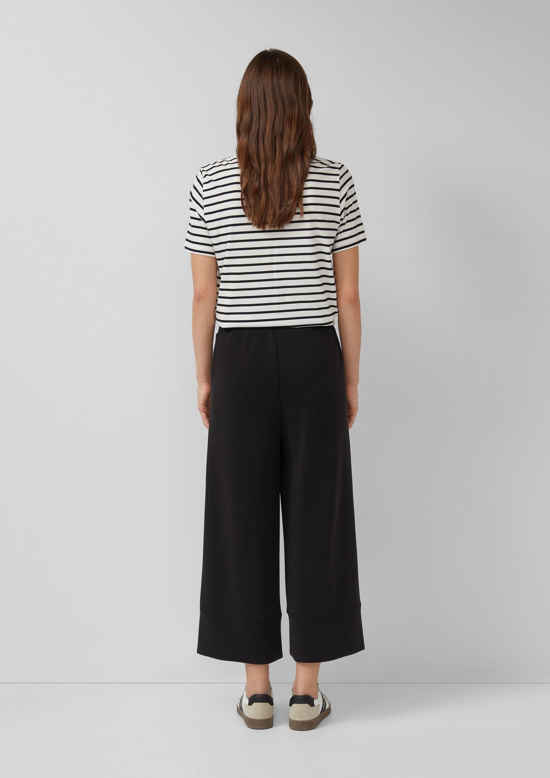 s.Oliver Culotte Hose Culotte aus Scuba mit Elastikbund