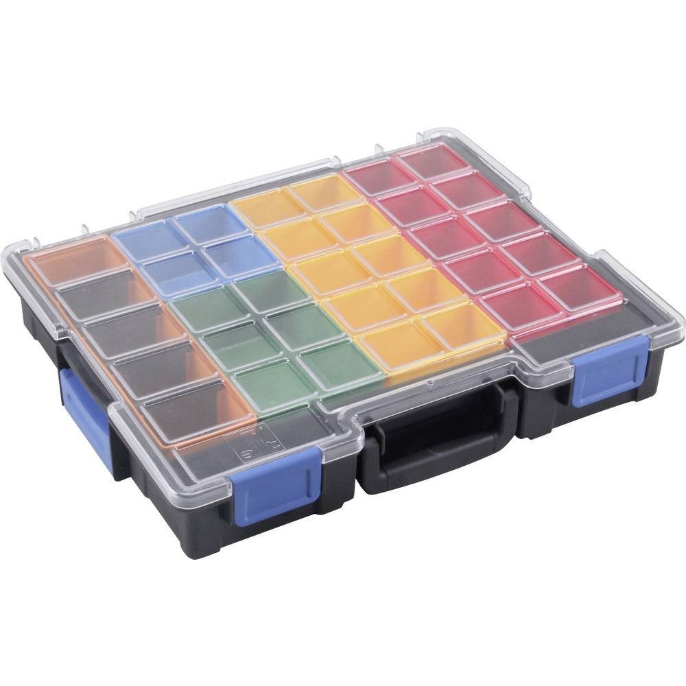 Allit Sortimentskasten sw.Profi-Kleinteilekoffer m.Clips.PP,PS 23 Fächer, 4 454210