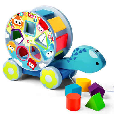all Kids United Steckspielzeug »Lernspielzeug Sortierspiel aus Holz«, (Formenrolle), Holzspielzeug Sortierbox