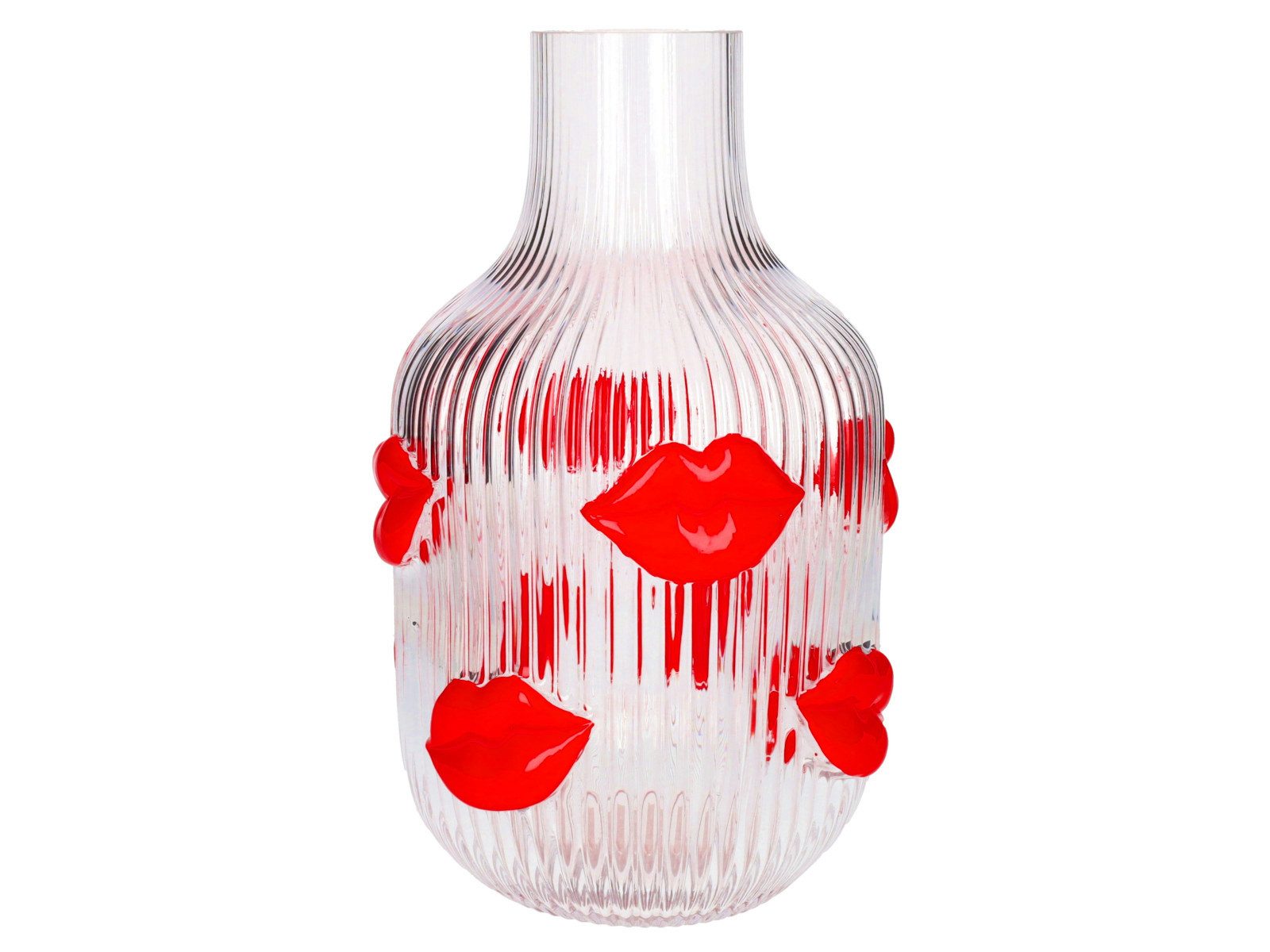 Giftcompany Dekovase L'amour Vase Lippen transparent 30cm (Vasen)