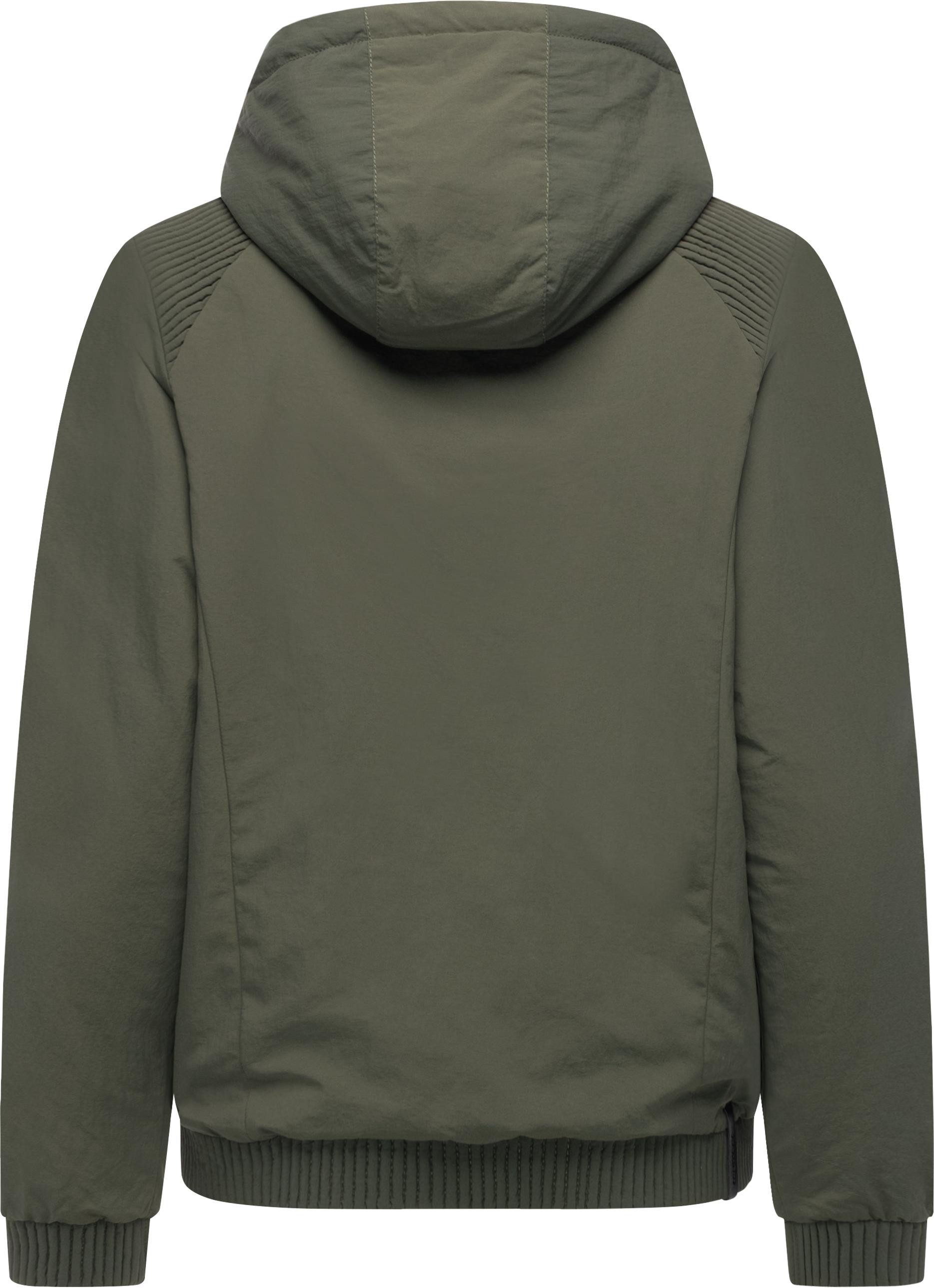 Ragwear Bomberjacke Chinta Warm YOUMODO Warme Übergangsjacke mit elastischen Bündchen