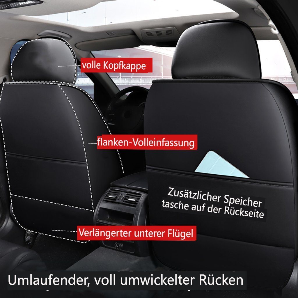 ELUTO Autositzbezug, 5 Sitz Universal Autositzbezüge Vordersitze