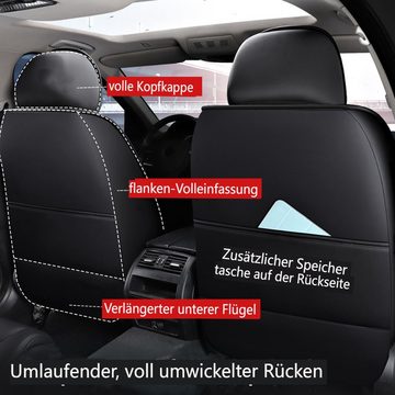 ELUTO Autositzbezug, 5 Sitz Universal Autositzbezüge Vordersitze und Rücksitz Komplettset