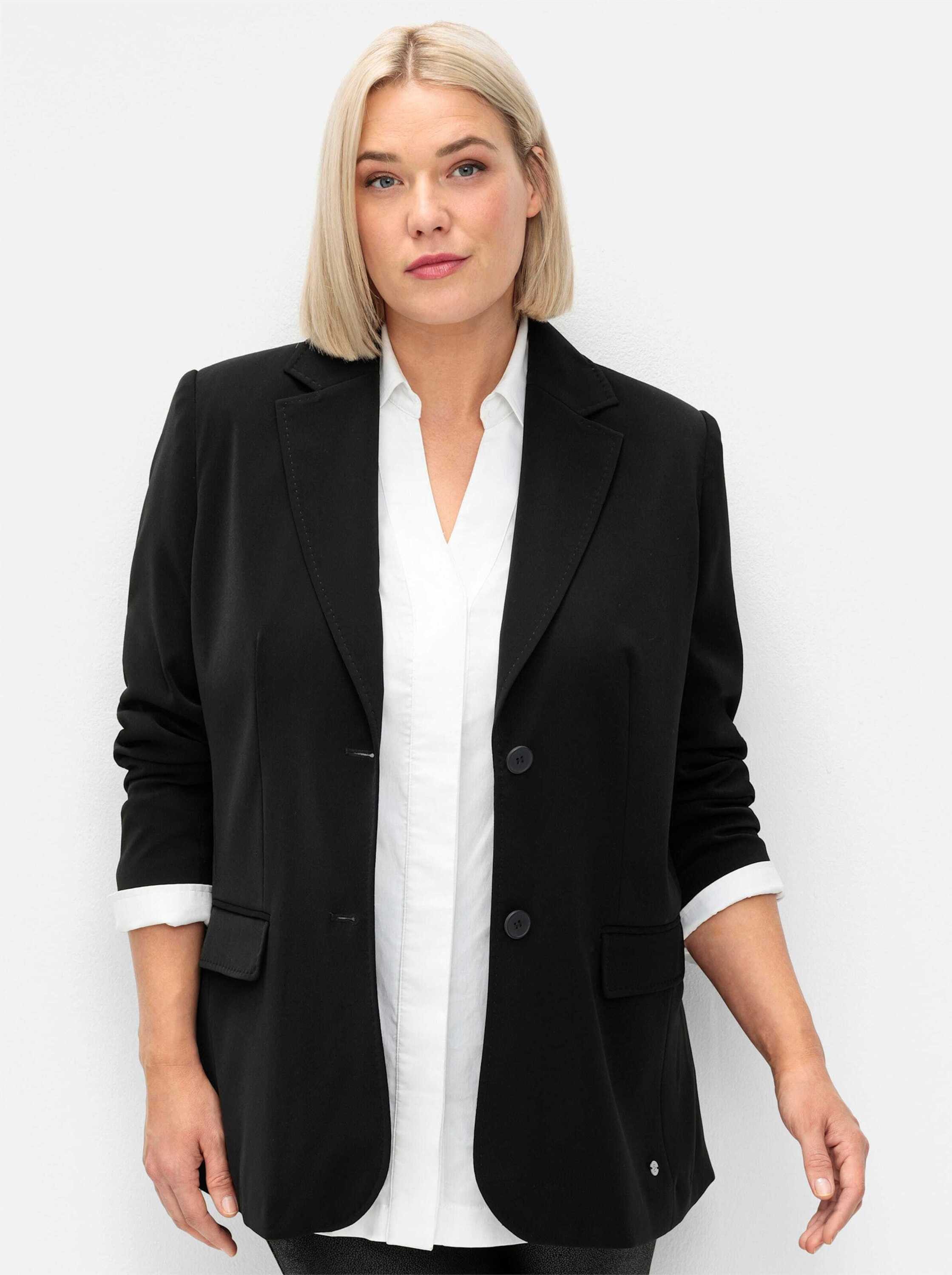Sheego Blusenblazer Blazer Langarm