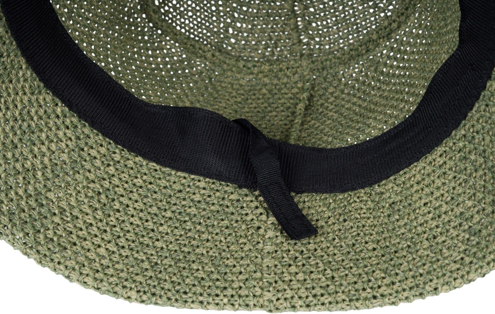 styleBREAKER Fischerhut Fischerhut aus Papierstroh - Knautschhut (1-St)