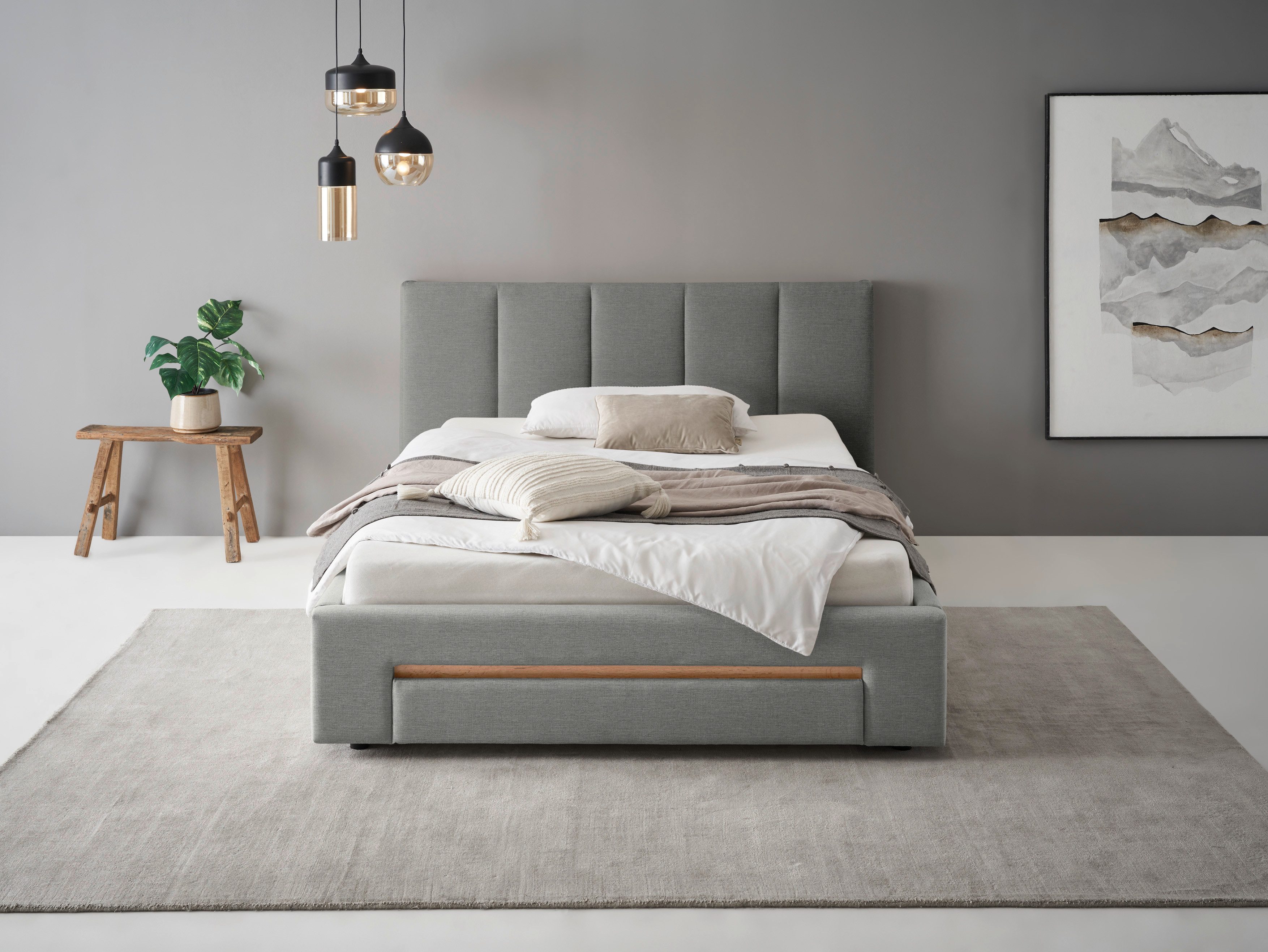 INOSIGN Polsterbett "CiTY/GiRON, Bettgestell mit Bettkasten, gepolstertes S günstig online kaufen