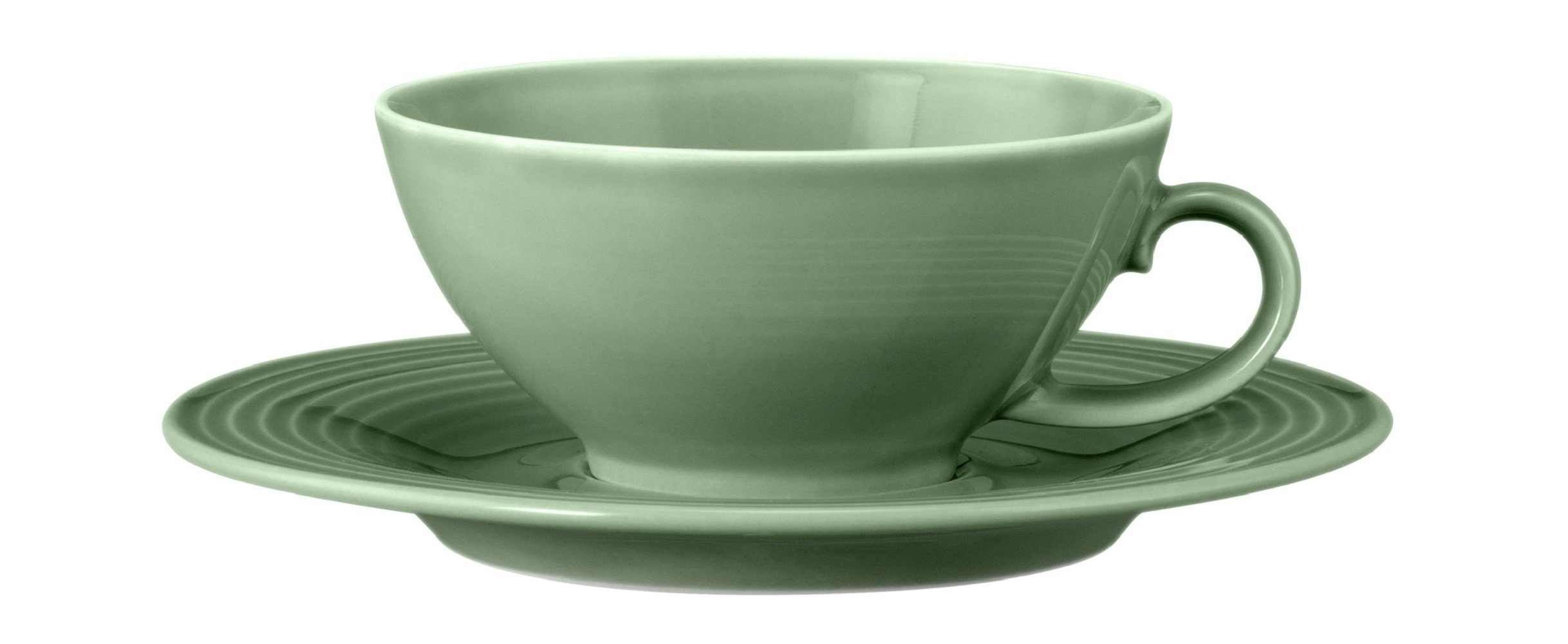 Seltmann Weiden Espressotasse Seltmann Weiden Beat Salbeigrün Kombi-Untere klein 13,5cm, Porzellan