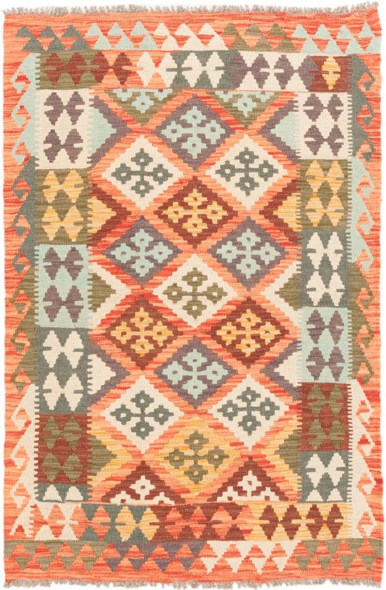 Orientteppich Kelim Afghan Trading, 3 rechteckig, Nain 103x150 mm Orientteppich, Handgewebter Höhe