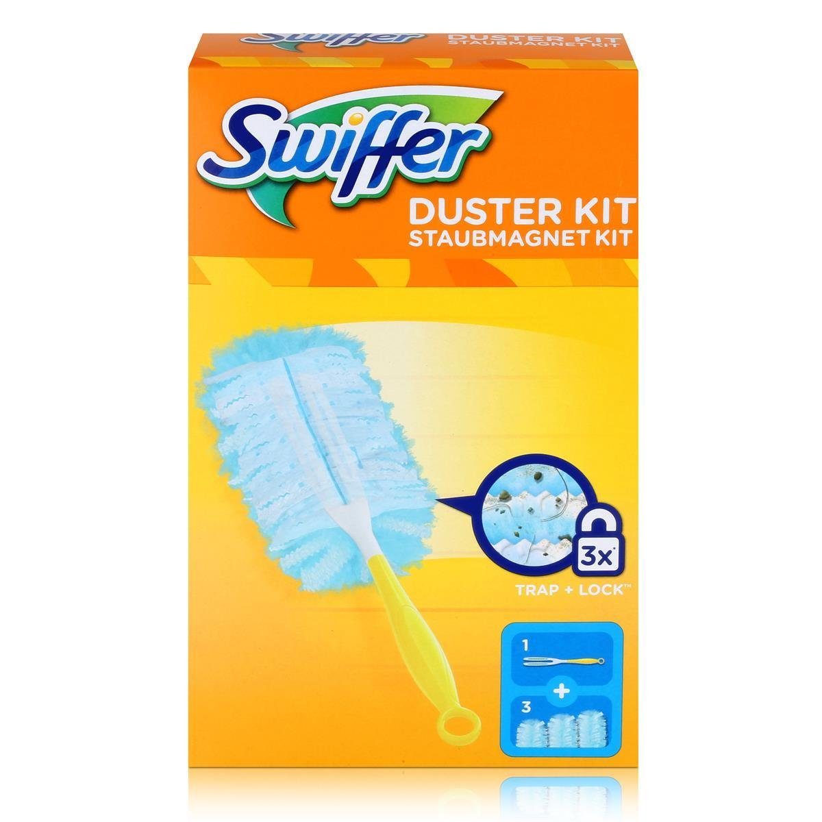 Swiffer Swiffer Staubmagnet Starterset – Griff + 3 Tücher Reinigungstücher