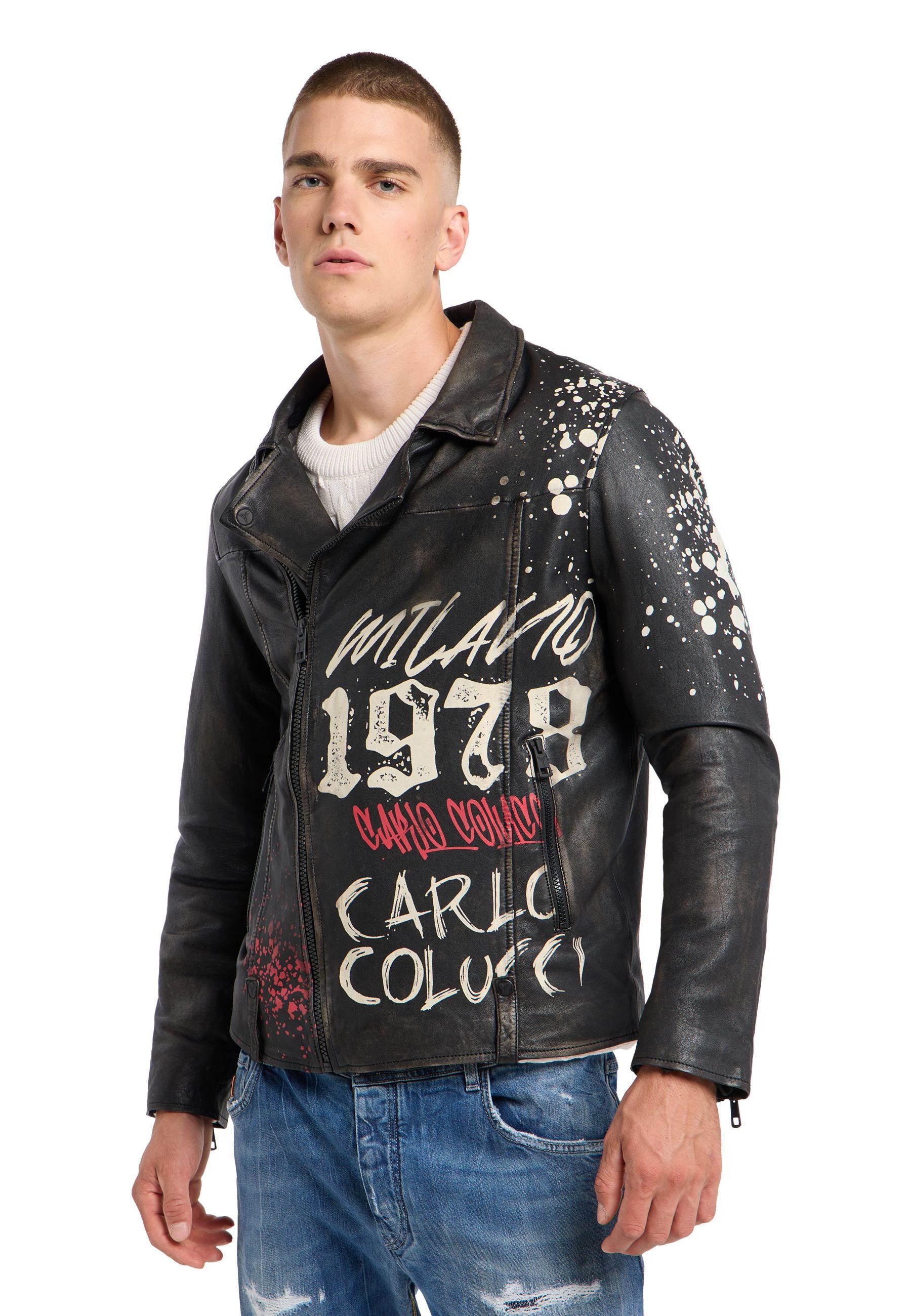 CARLO COLUCCI Lederjacke Faccio