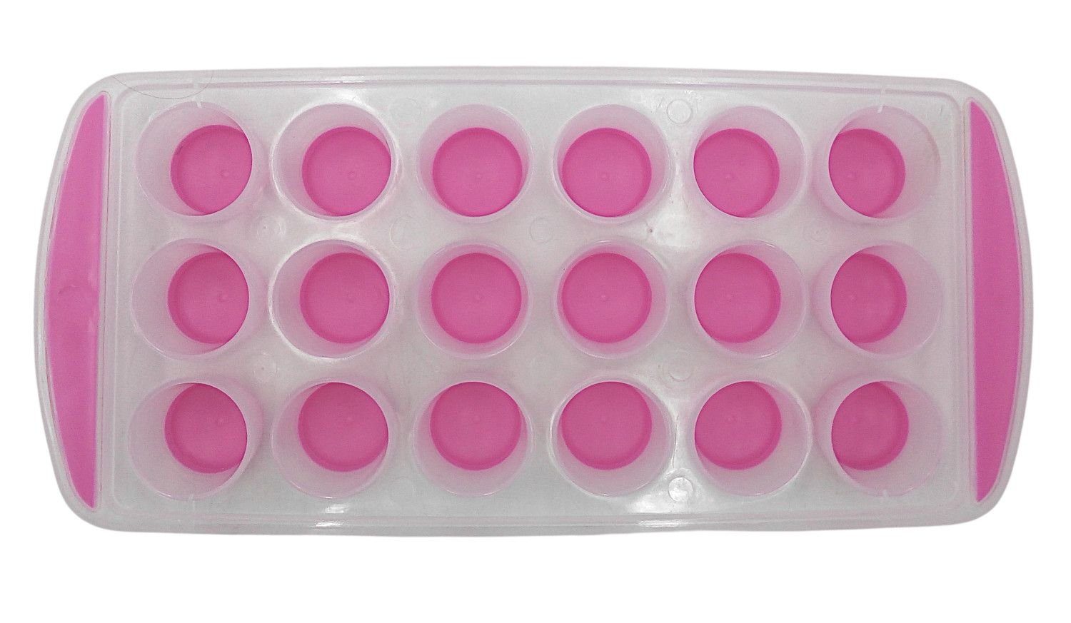 Eiswürfelform Eiswürfelbehälter pink Silikon Eiswürfelbereiter BURI Eiswürfelform Eiswürfelbox