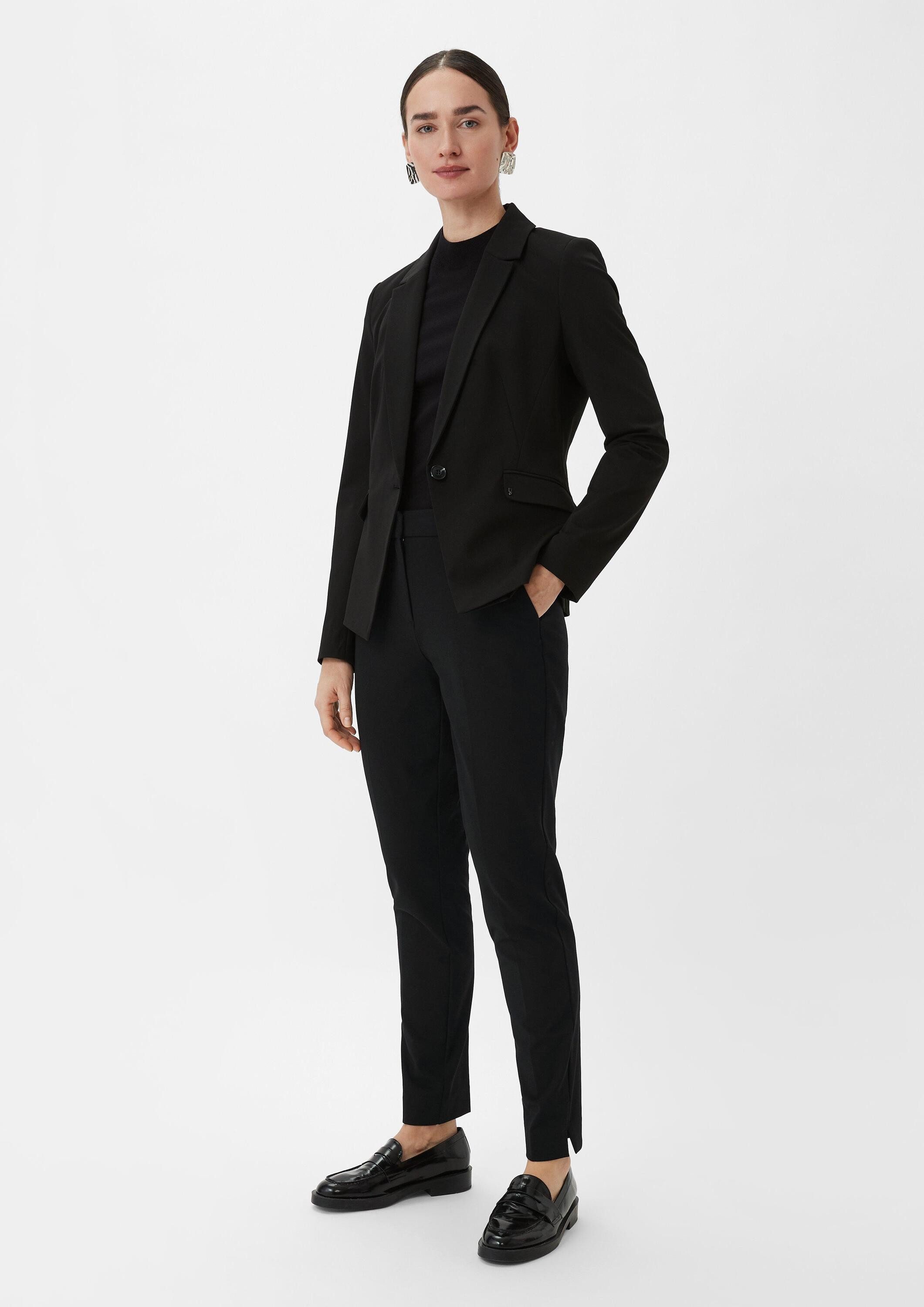 comma 7/8-Hose Hose Slim Fit-Hose aus Viskosemix günstig online kaufen