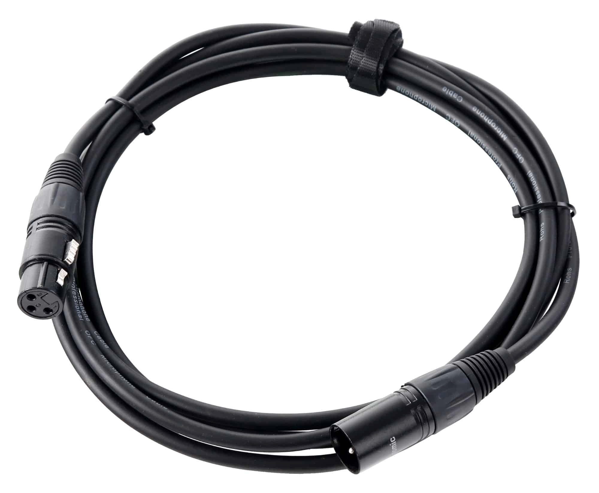 Pronomic XFXM-2.5 Mikrofonkabel 2,5 m Audio-Kabel, XLR, XLR (250 cm), Stecker handgelötet, säure- und ölfest
