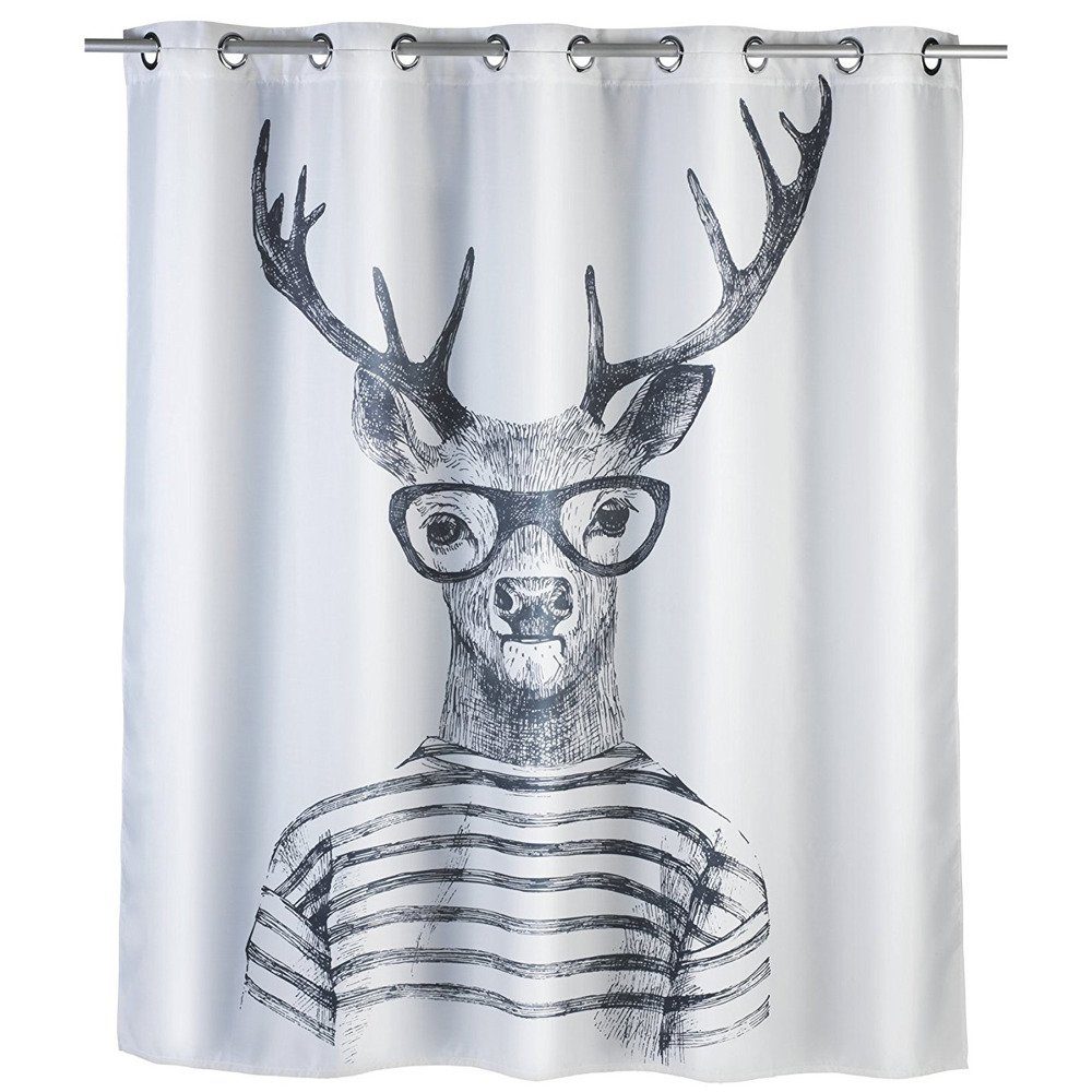 WENKO Duschvorhang Breite 180 cm, Mit modernem Motiv