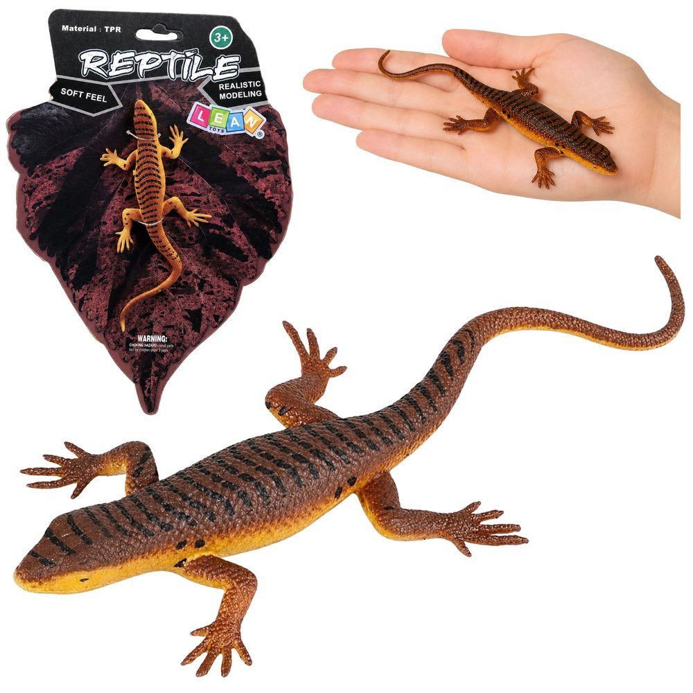 Wisam Lernspielzeug Eidechse, lebendgebärend, Gummifigur, dehnbar, realistisch, 12,5 cm