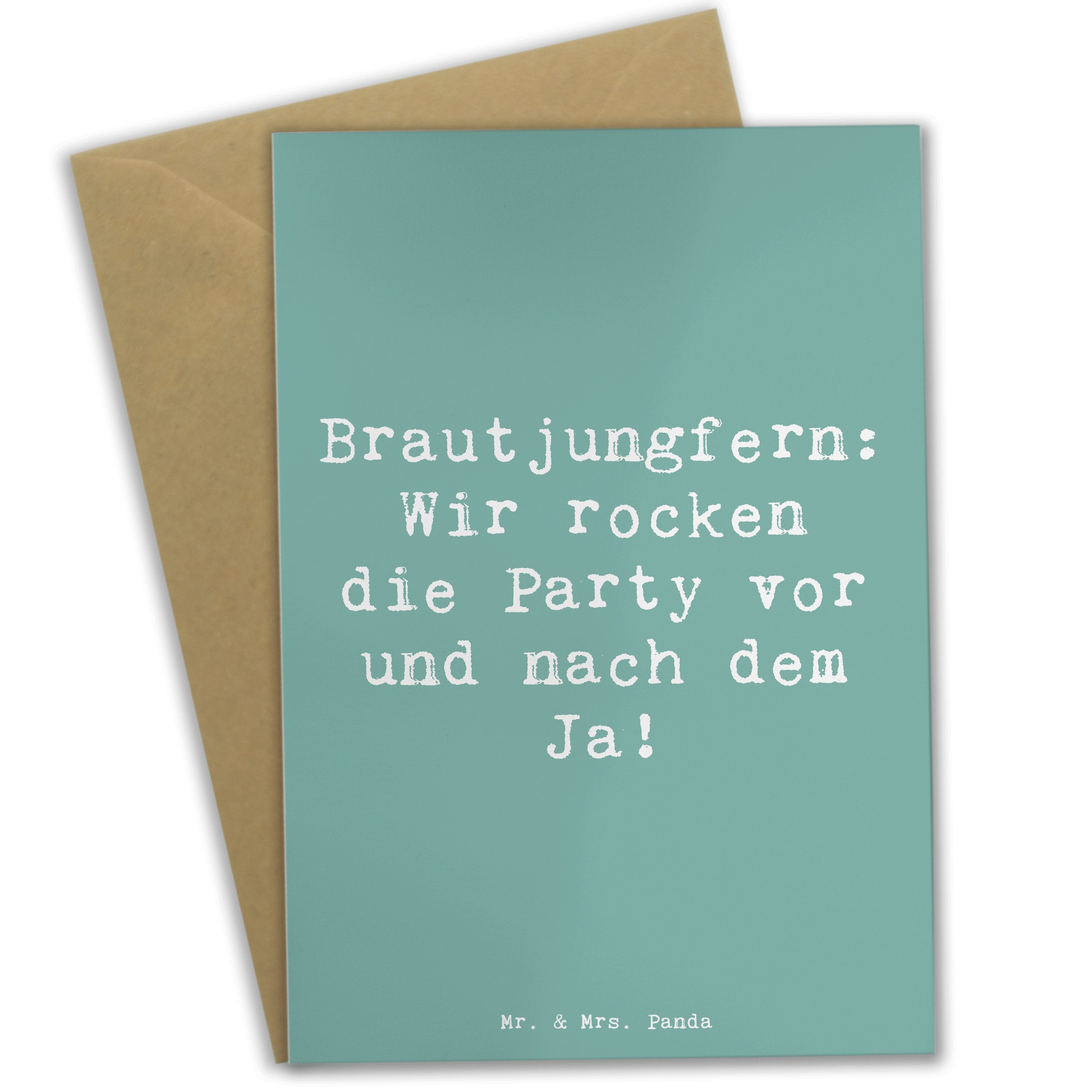 Grußkarte Brautjungfern Party - Meeresbrise - Geschenk, Freundinnen, Vorfreude