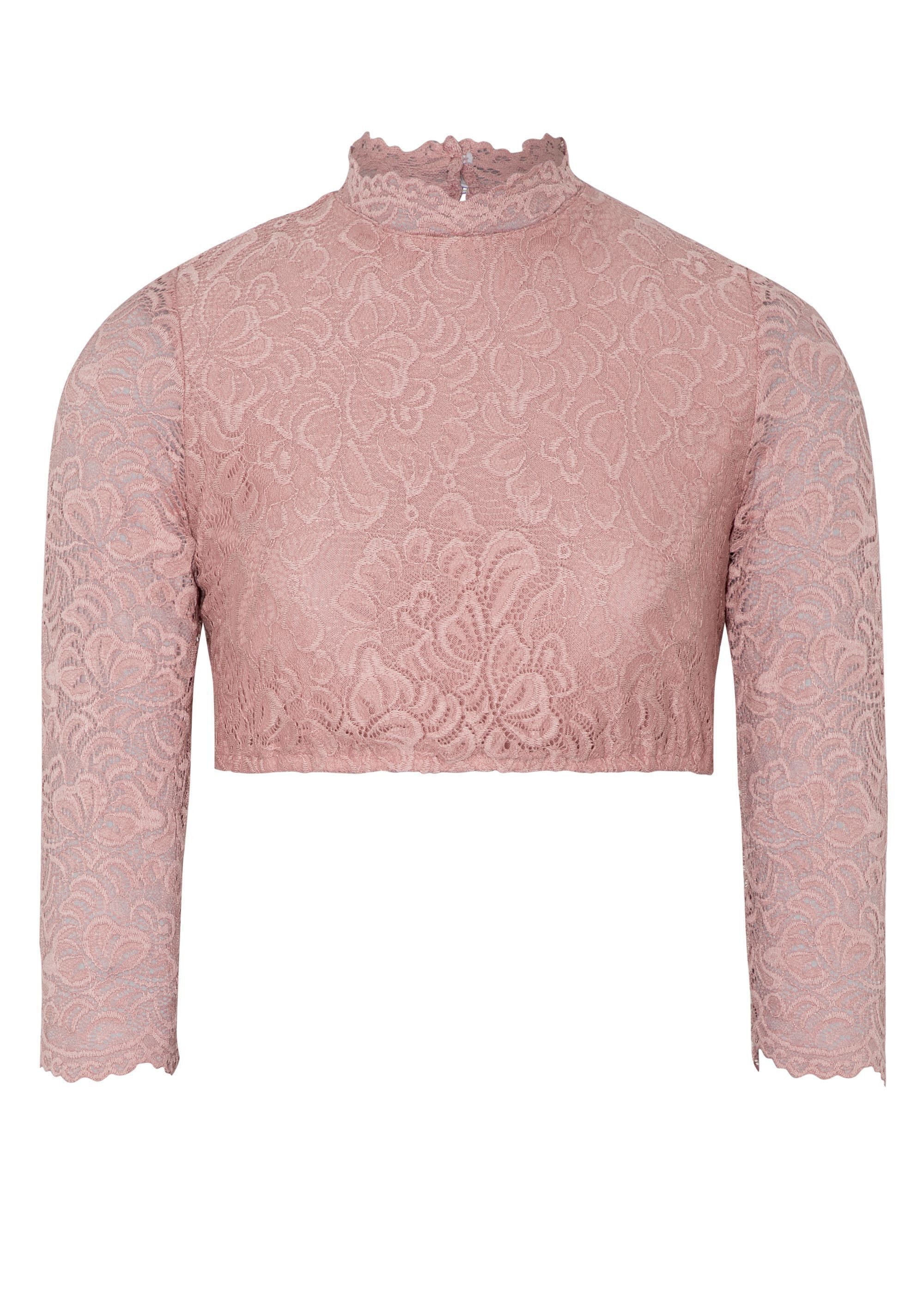 Spieth & Wensky Dirndlbluse Amsterdam (1-tlg) mit floralen Spitzenmuster günstig online kaufen