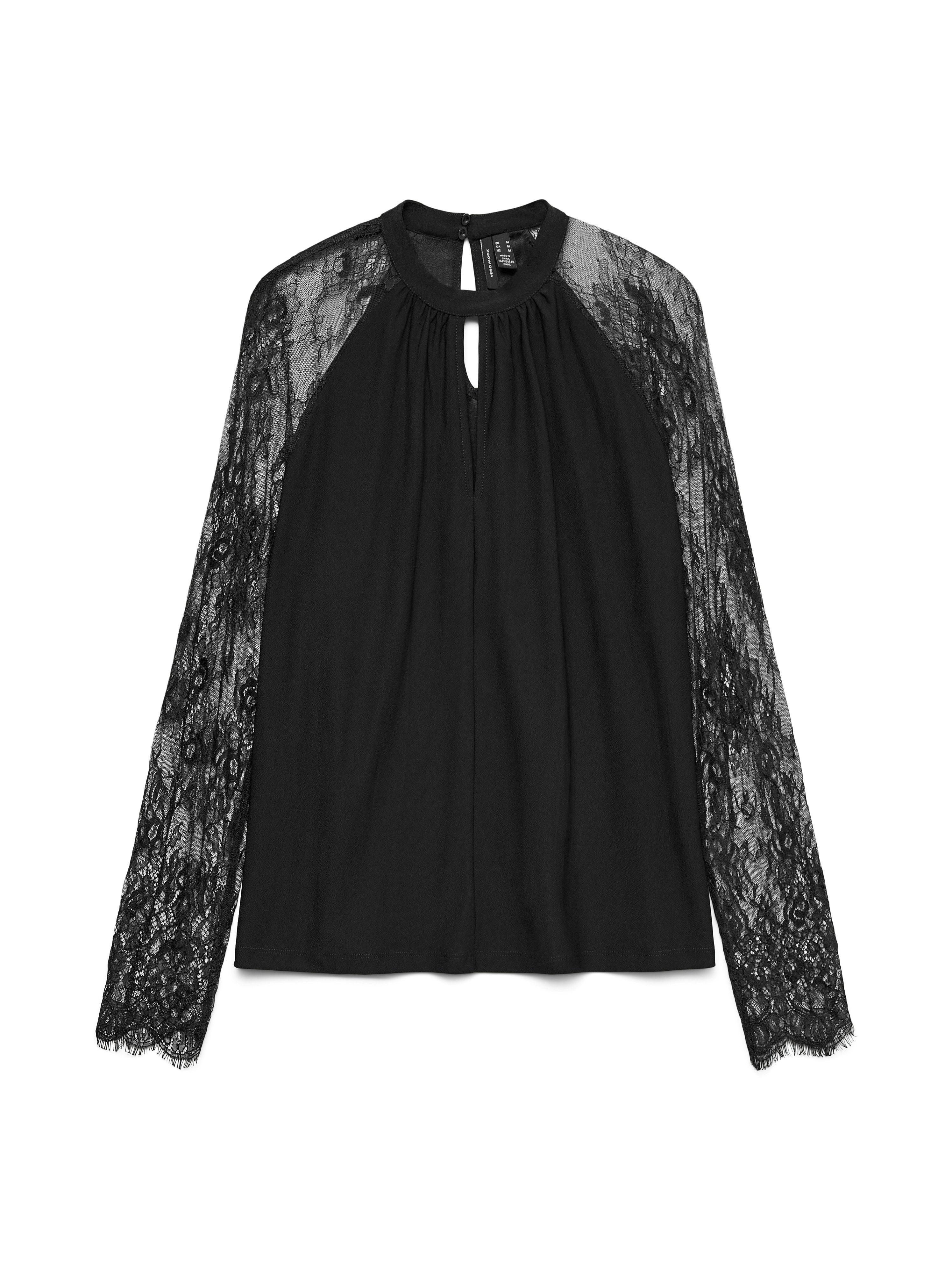 Vero Moda Spitzenshirt VMMILLA LS LACE günstig online kaufen