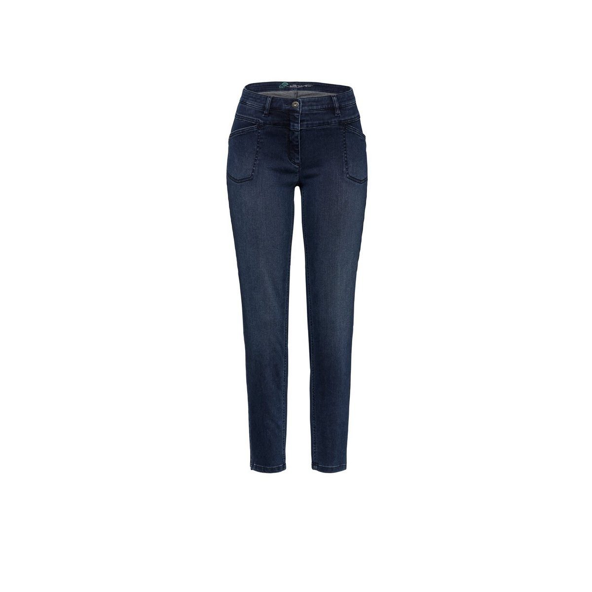 dunkel-blau TONI (1-tlg) 5-Pocket-Jeans