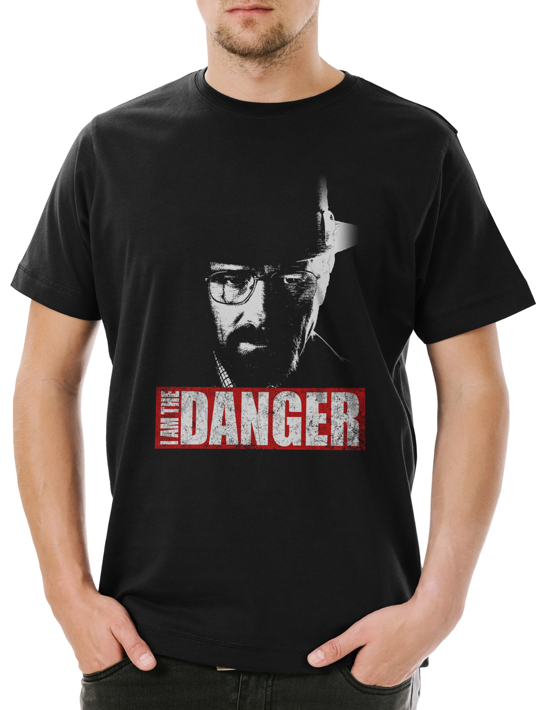 Print-Shirt Walter White I Am The Danger Herren T-Shirt Breaking Cook TV Bad