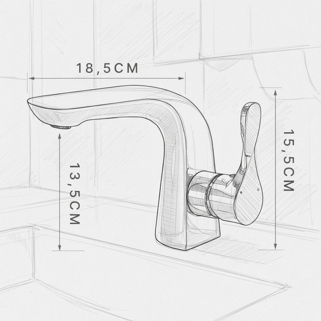 Faizee Home Küchenarmatur Faizee Home Designer Armatur Edelstahl & Messing für Bad & Küche
