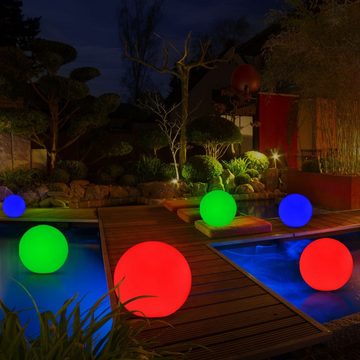 etc-shop Gartenleuchte, Leuchtmittel inklusive, Warmweiß, Außenleuchte Stimmungslicht Gartenlampe Kugelleuchte Außenlampe