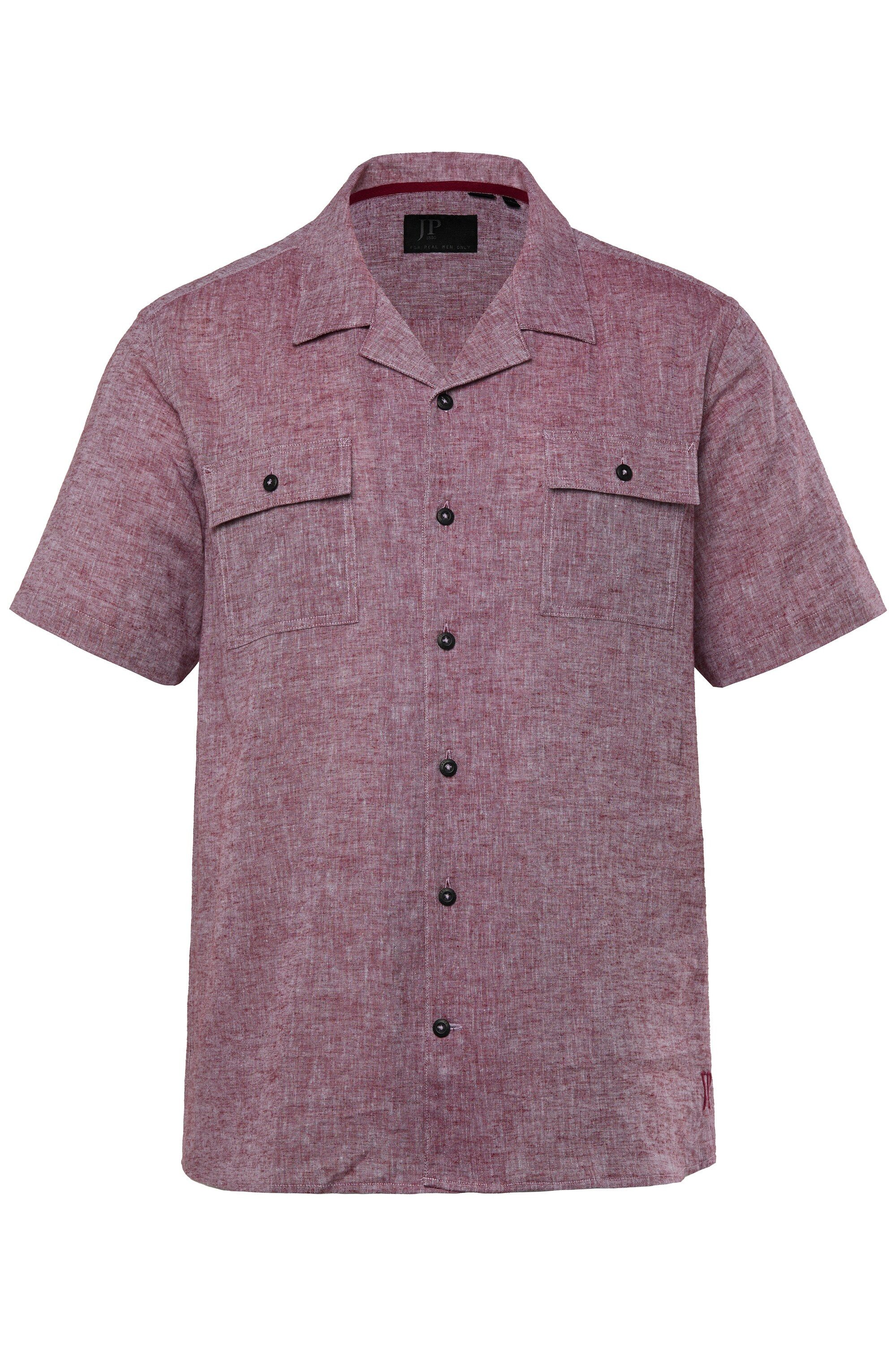 JP1880 Kurzarmhemd Hemd Halbarm Leinenmix Pattentaschen günstig online kaufen
