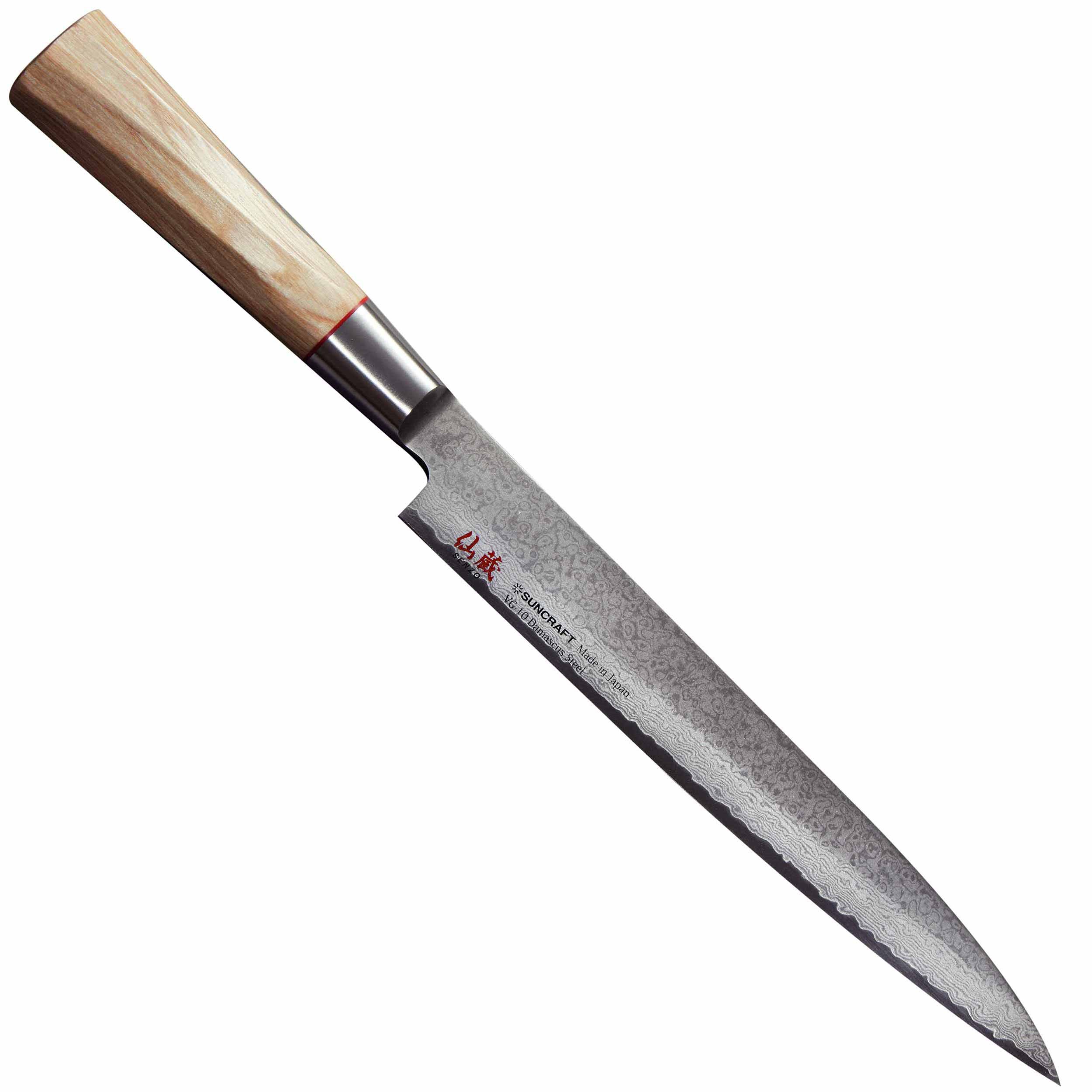 Suncraft Lachsmesser Suncraft Senzo Twisted Octagon TO-07 Sashimimesser 21 cm, TO-07