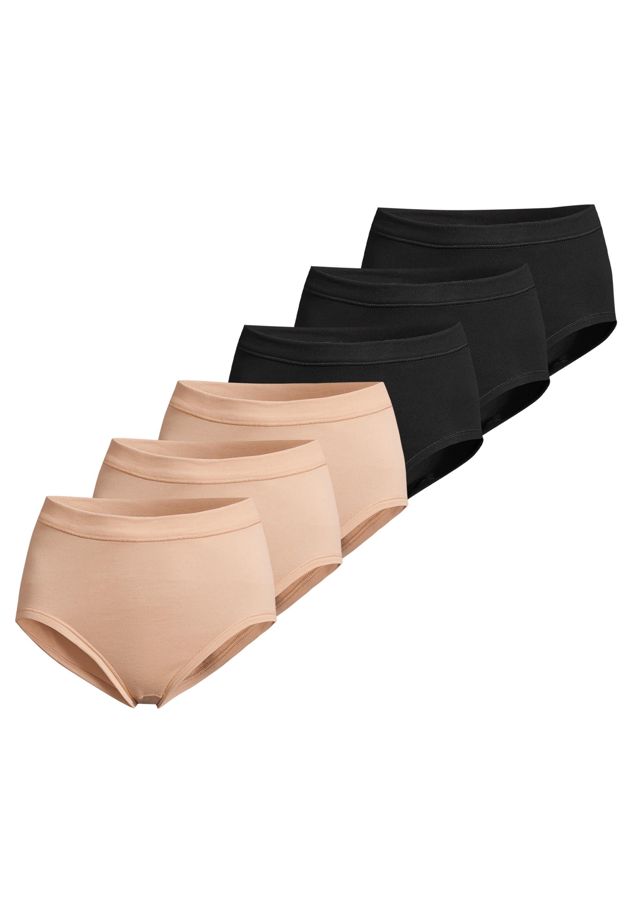 Taillenslip 6er Pack Feinripp
