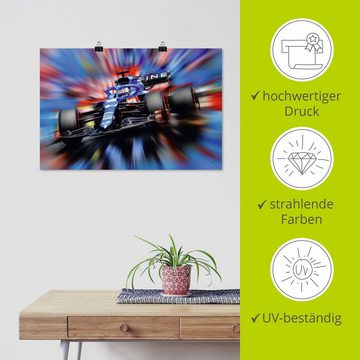 Artland Wandbild Fernando Alonso - Spanien, Auto (1 St), als Leinwandbild, Poster in verschied. Größen