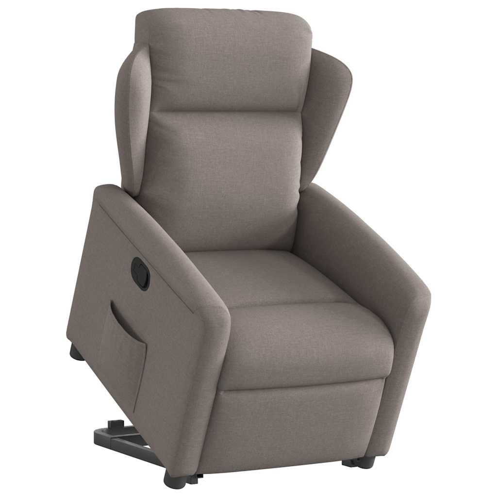 Sessel Relaxsessel mit Aufstehhilfe Taupe Stoff