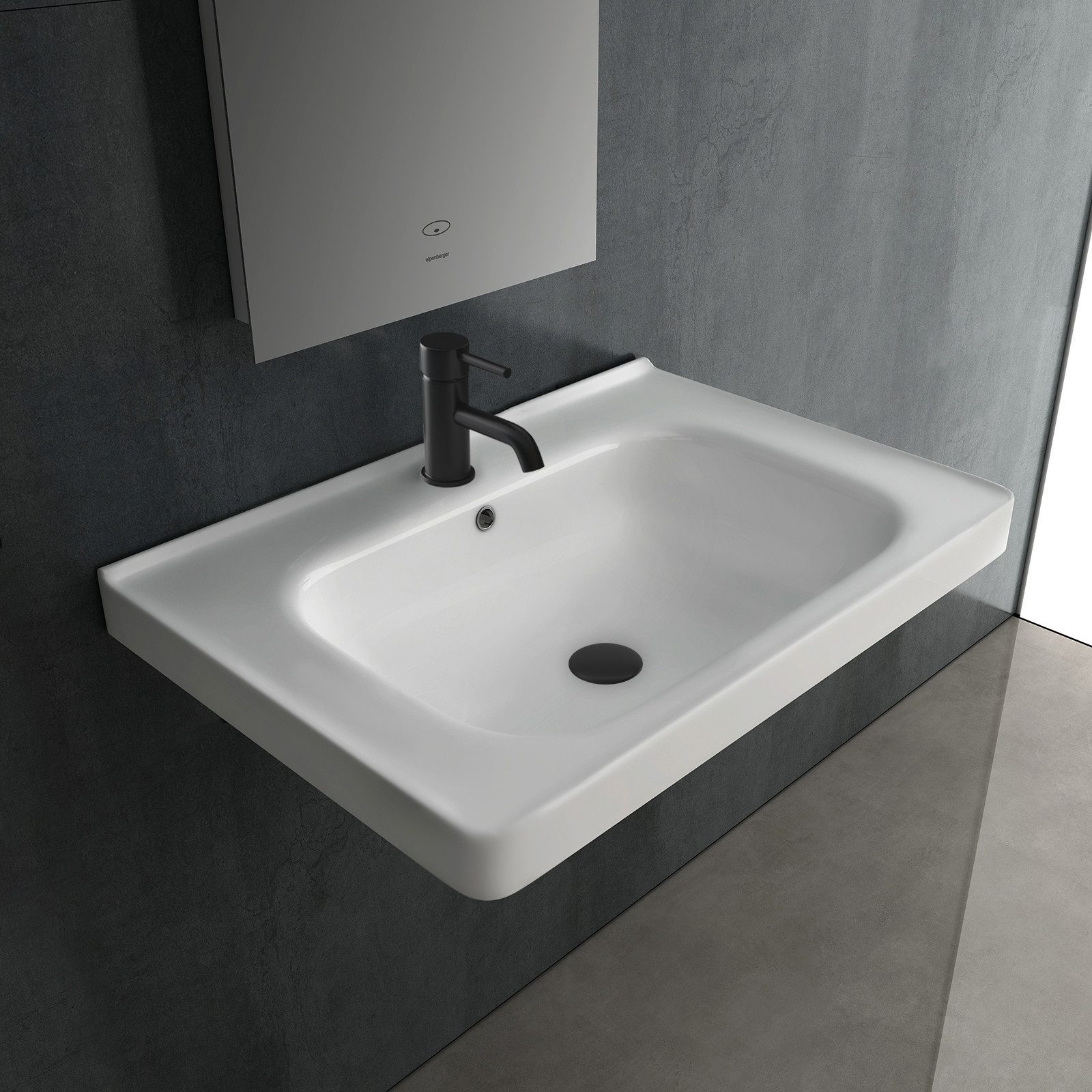 Alpenberger Waschbecken Gäste WC Keramik Handwaschbecken günstig online kaufen