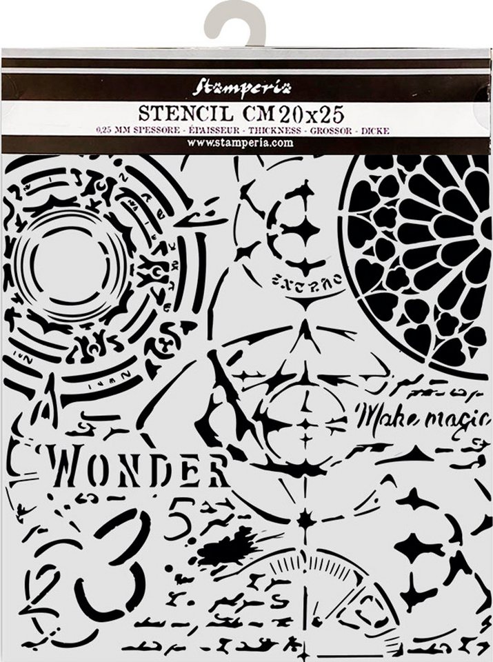 Thumbnail - Stamperia Malschablone Master of Magic, 20 x 25 cm
