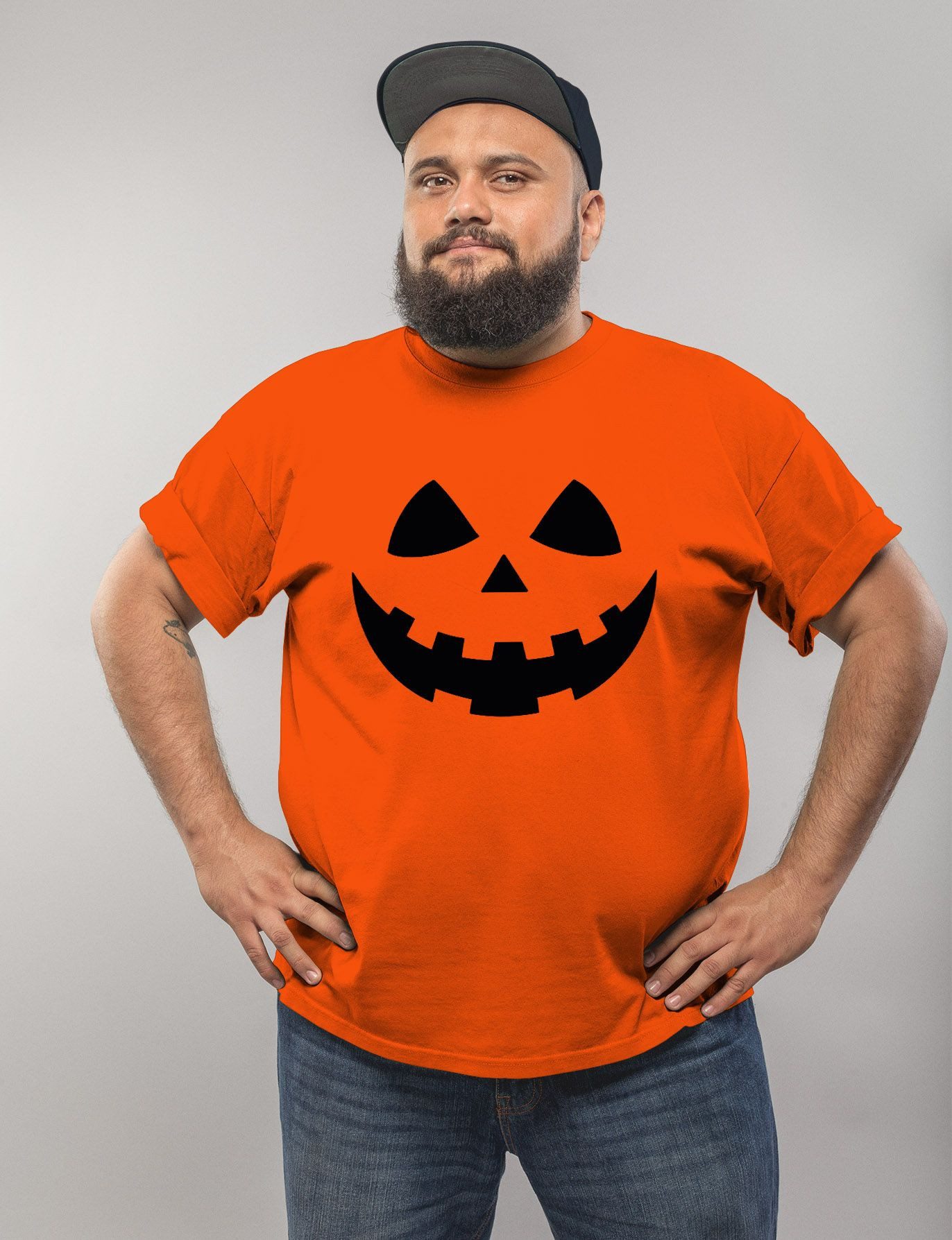 MoonWorks Print-Shirt Herren T-Shirt Kürbis Halloween Party Kostüm Fasching günstig online kaufen