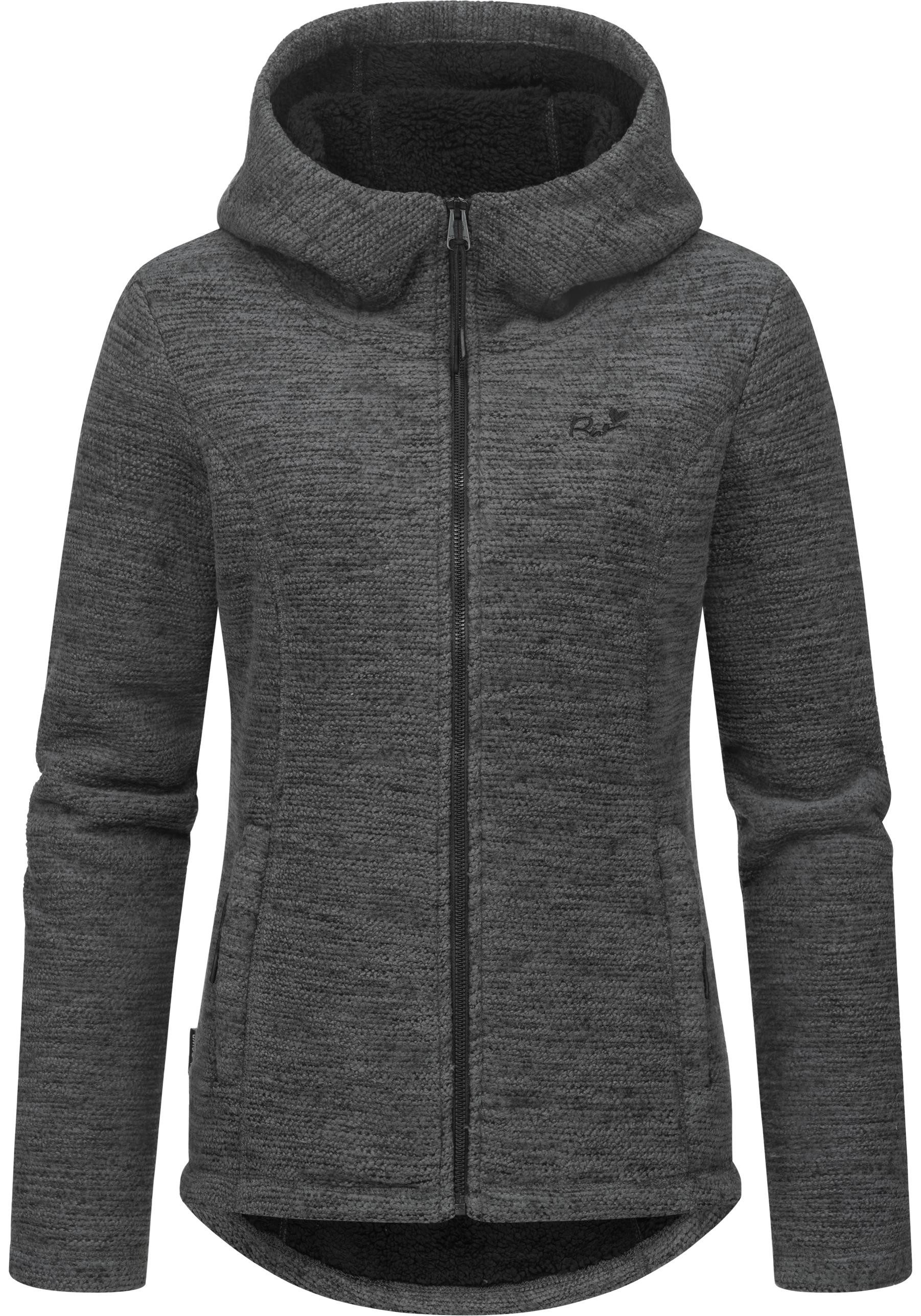 Ragwear Kapuzenstrickjacke Lyshka Melange Kuschelige Kapuzenjacke in Strick-Optik – Bild 4 von 5