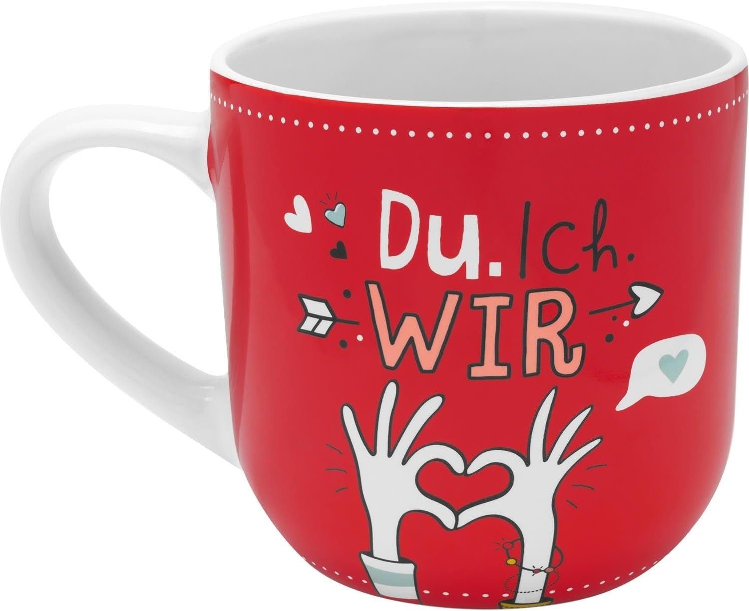 Sheepworld Tasse Kaffeetasse Kaffeebecher Teetasse Tasse Sheepworld H)PPY life 50cl, Material: Steinzeug