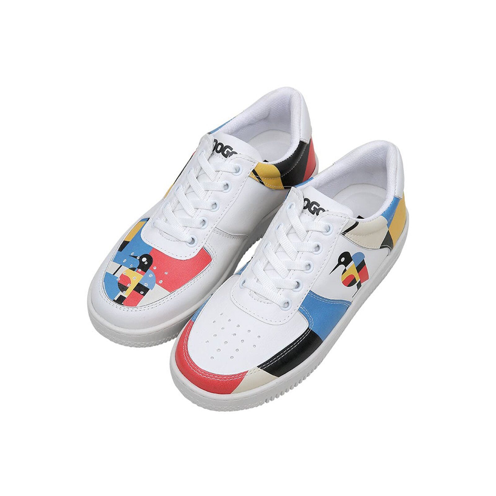 DOGO Dice Low-Top Sneaker Bauhaus Birdie Damen Sneaker Sneaker Handgefertigt