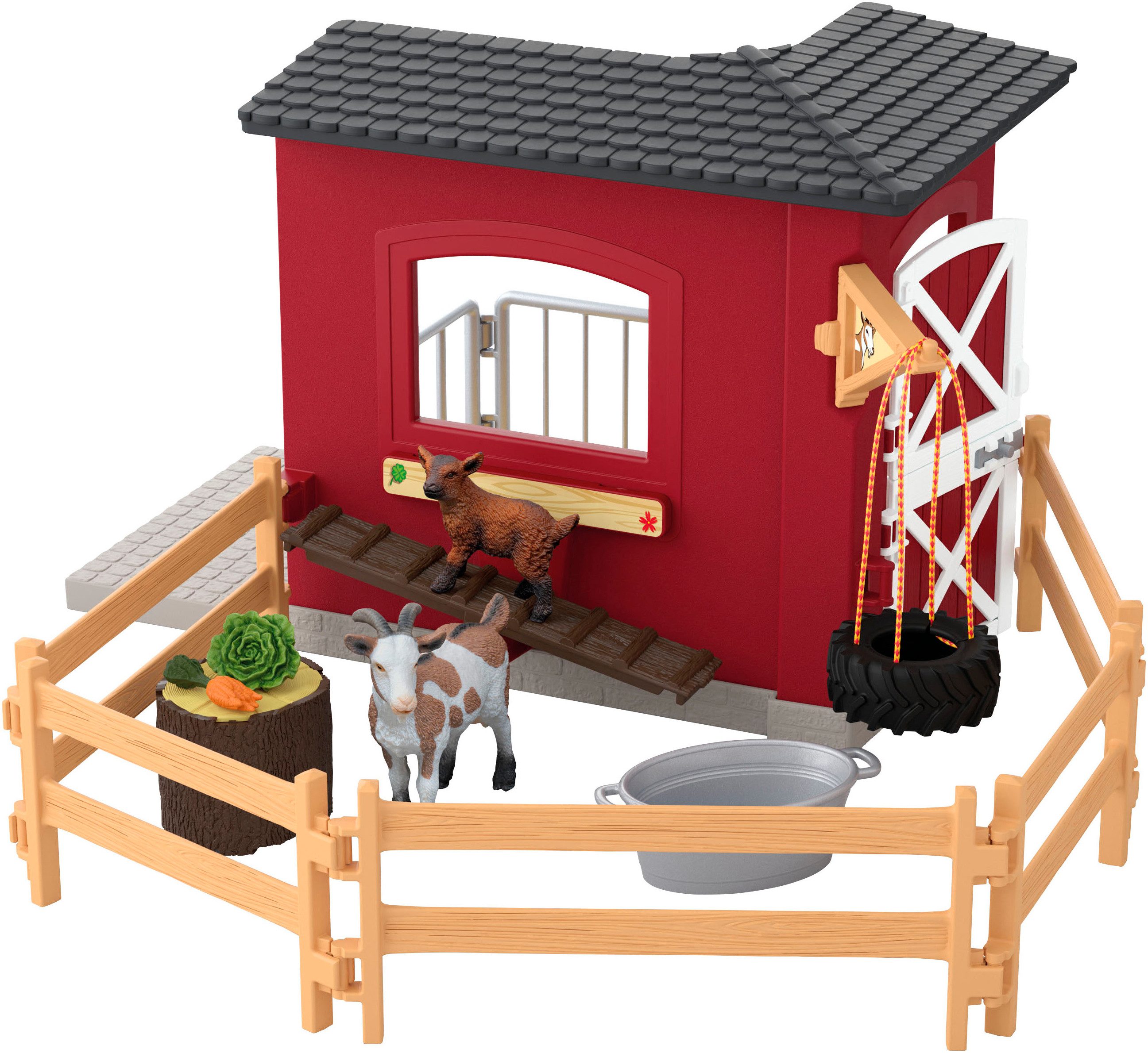 Schleich® Spielwelt FARM WORLD, Ziegenstall (42726)