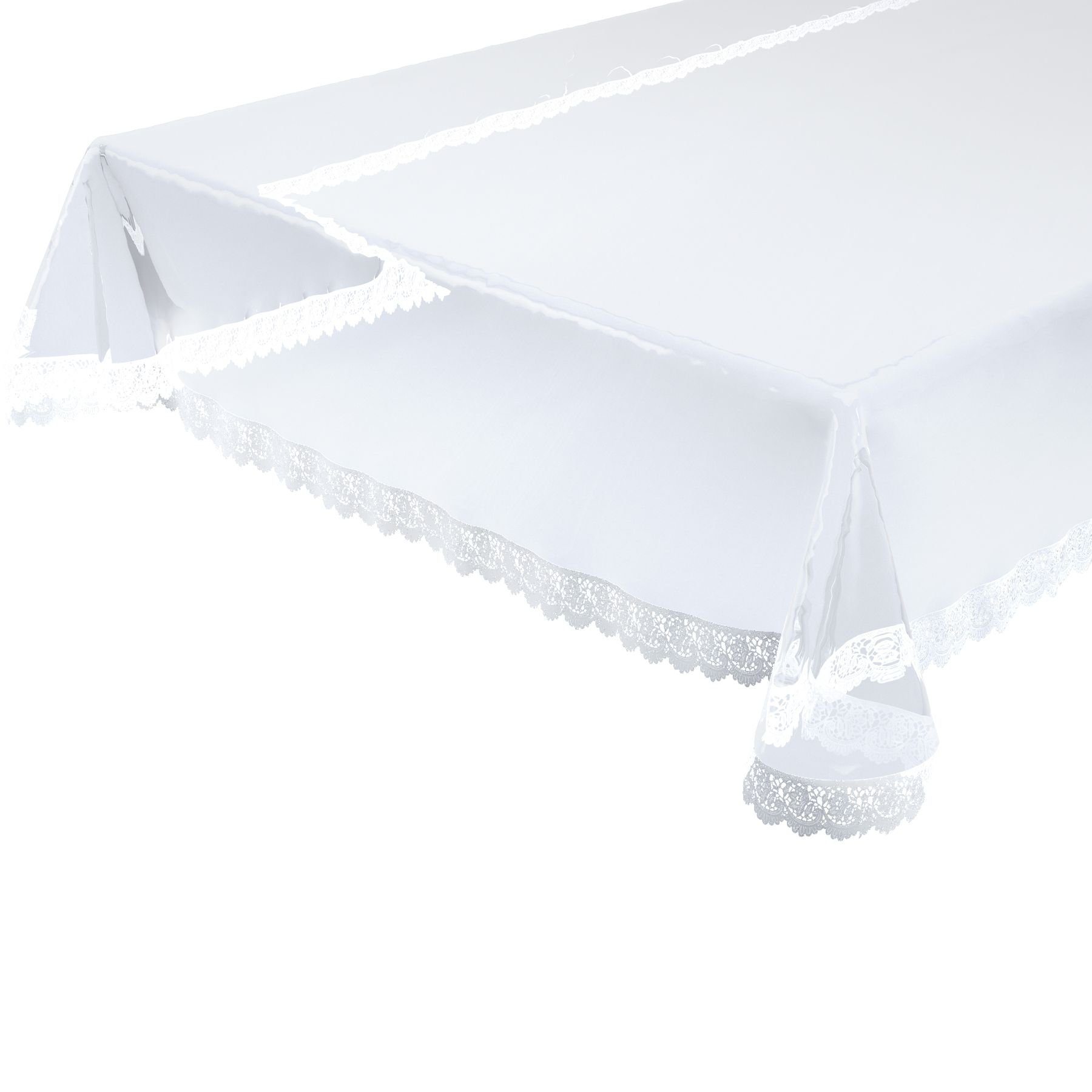 Beautex Tischdecke »Glasklar Tischdecke aus hochwertigem EVA abwischbar  rutschfest mit weißer Vinylspitze, Größe wählbar« (1-tlg) online kaufen |  OTTO