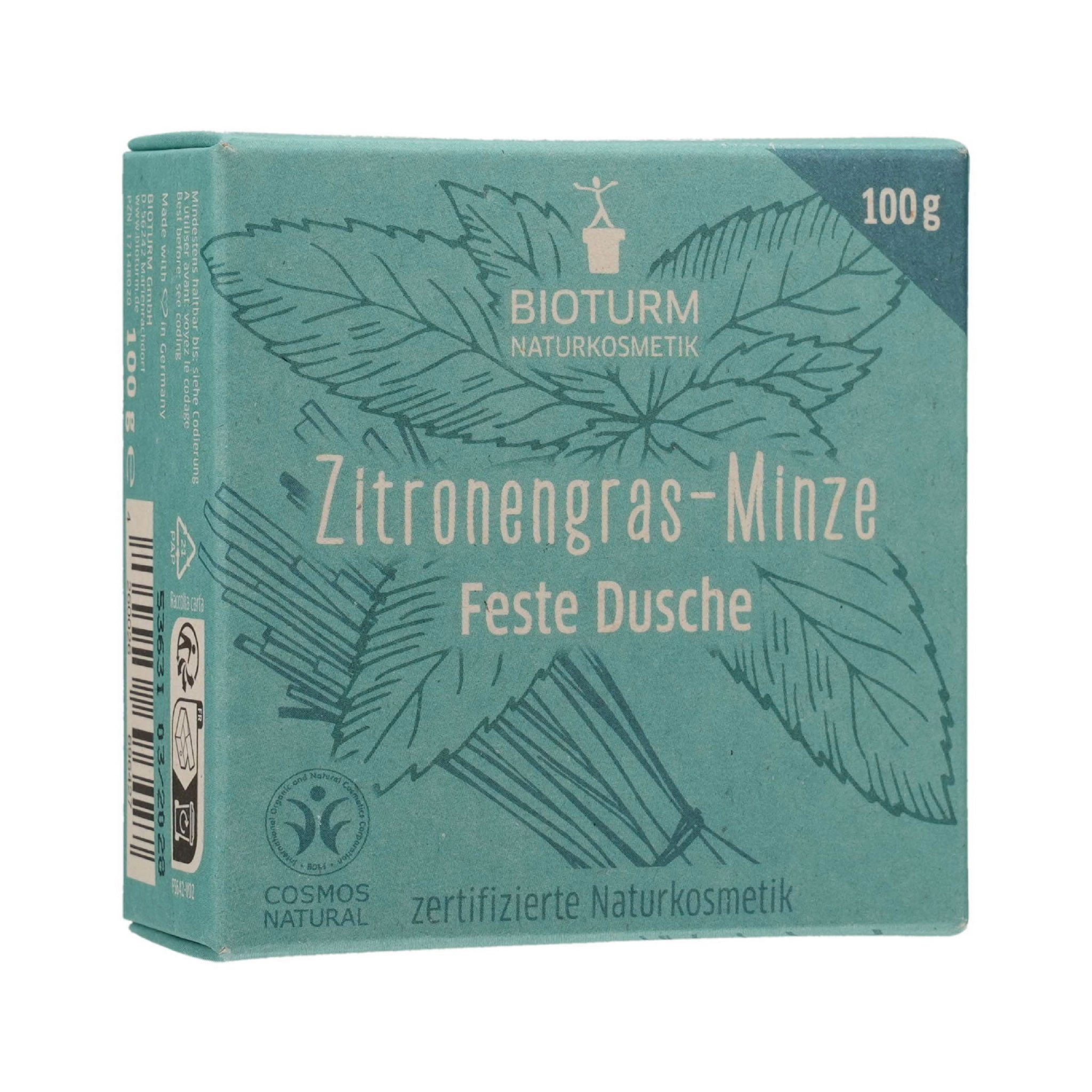 Bioturm Feste Duschseife BIOTURM feste Dusche Zitronengras-Minze Nr.136