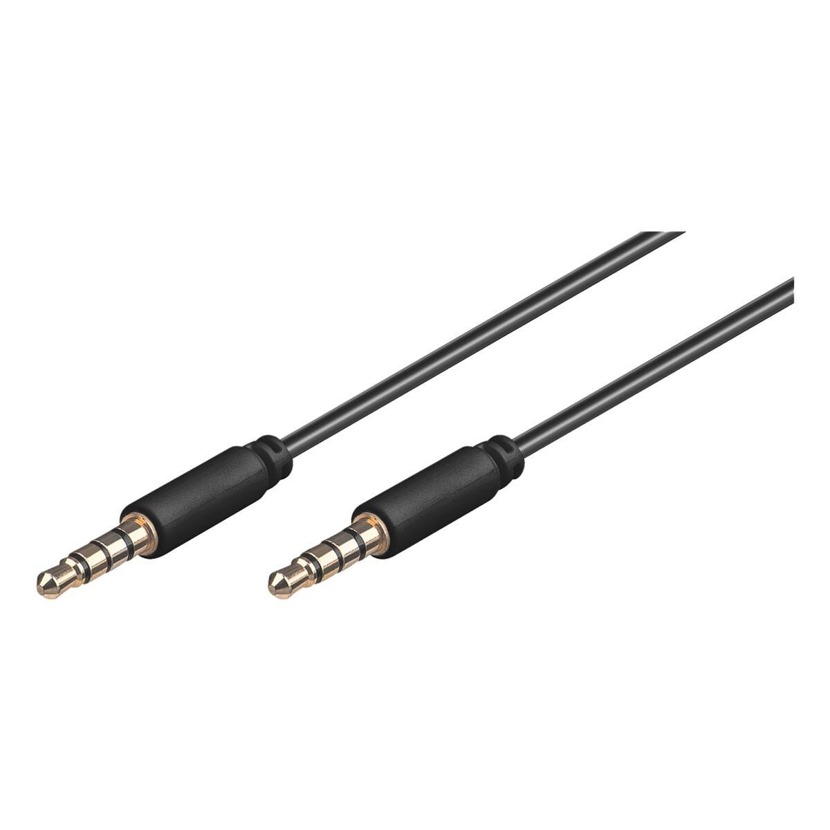 Goobay Audio-Kabel, 3.5 mm Klinke/Jack, Stecker (200 cm), vergoldete Kontakte