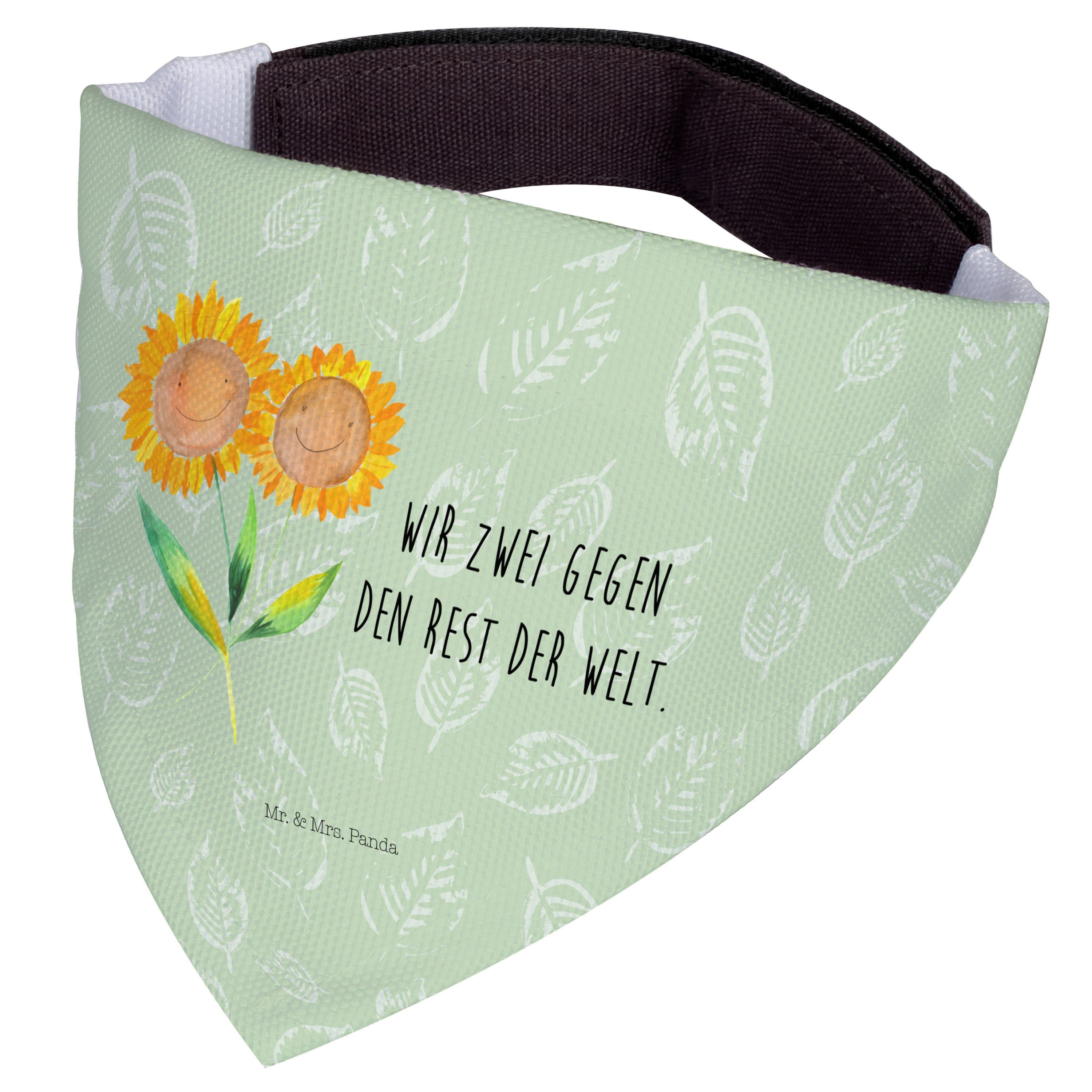 Mr. & Mrs. Panda Hundefliege Blume Sonnenblume, Hundehalstuch L, Blattgrün, Halstuch Für Hunde, Fr, Polyester