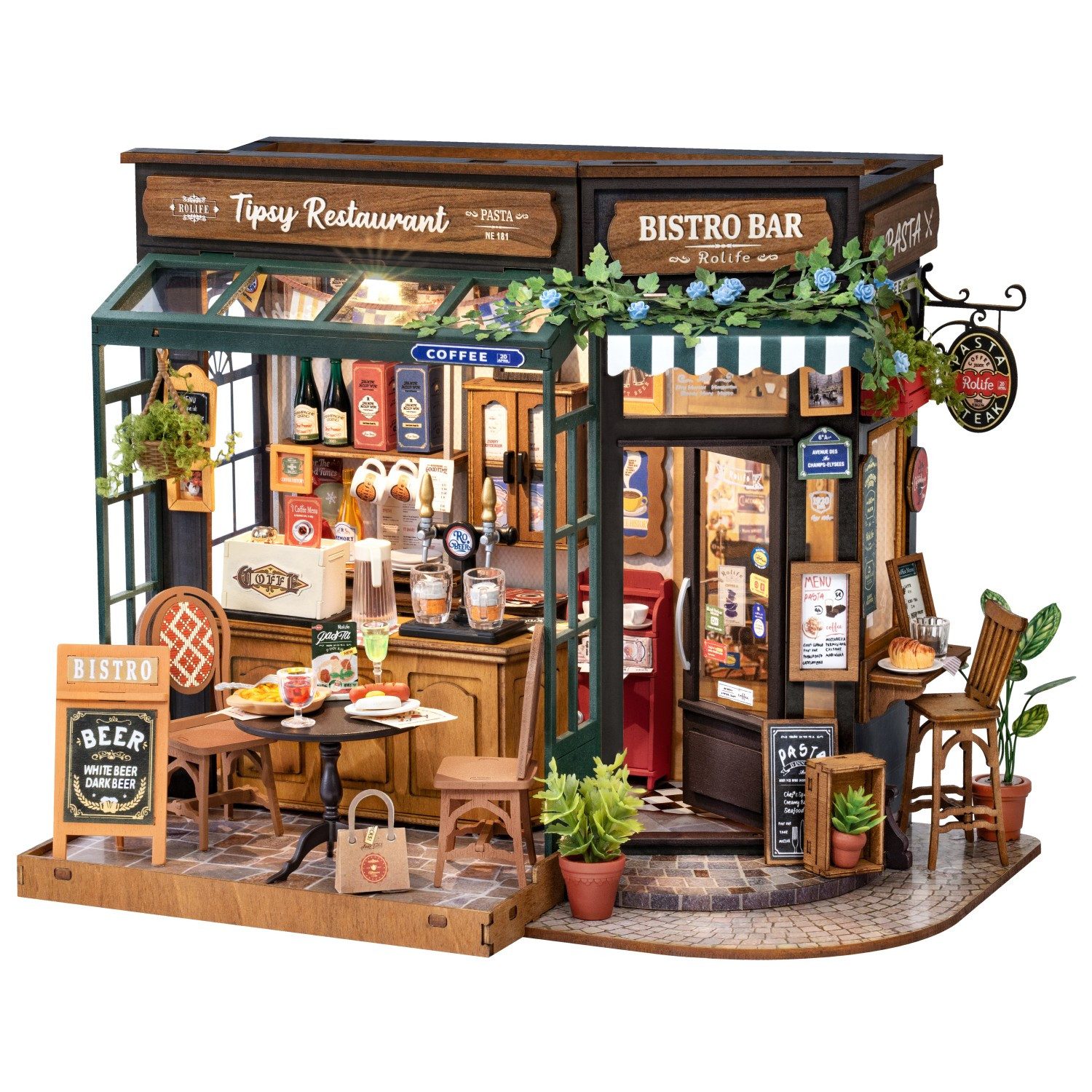 ROLIFE 3D-Puzzle DIY "Tipsy Restaurant", 297 Puzzleteile günstig online kaufen