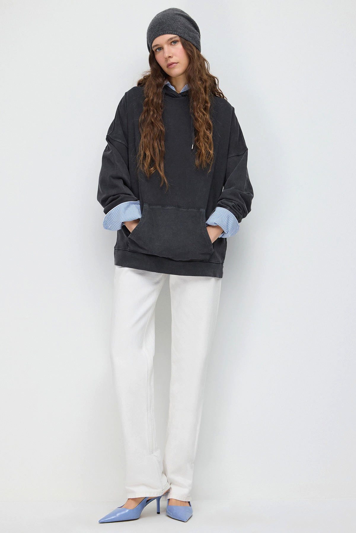 No Matter What Kapuzenpullover Kapuzenpullover mit verblasstem Effekt günstig online kaufen