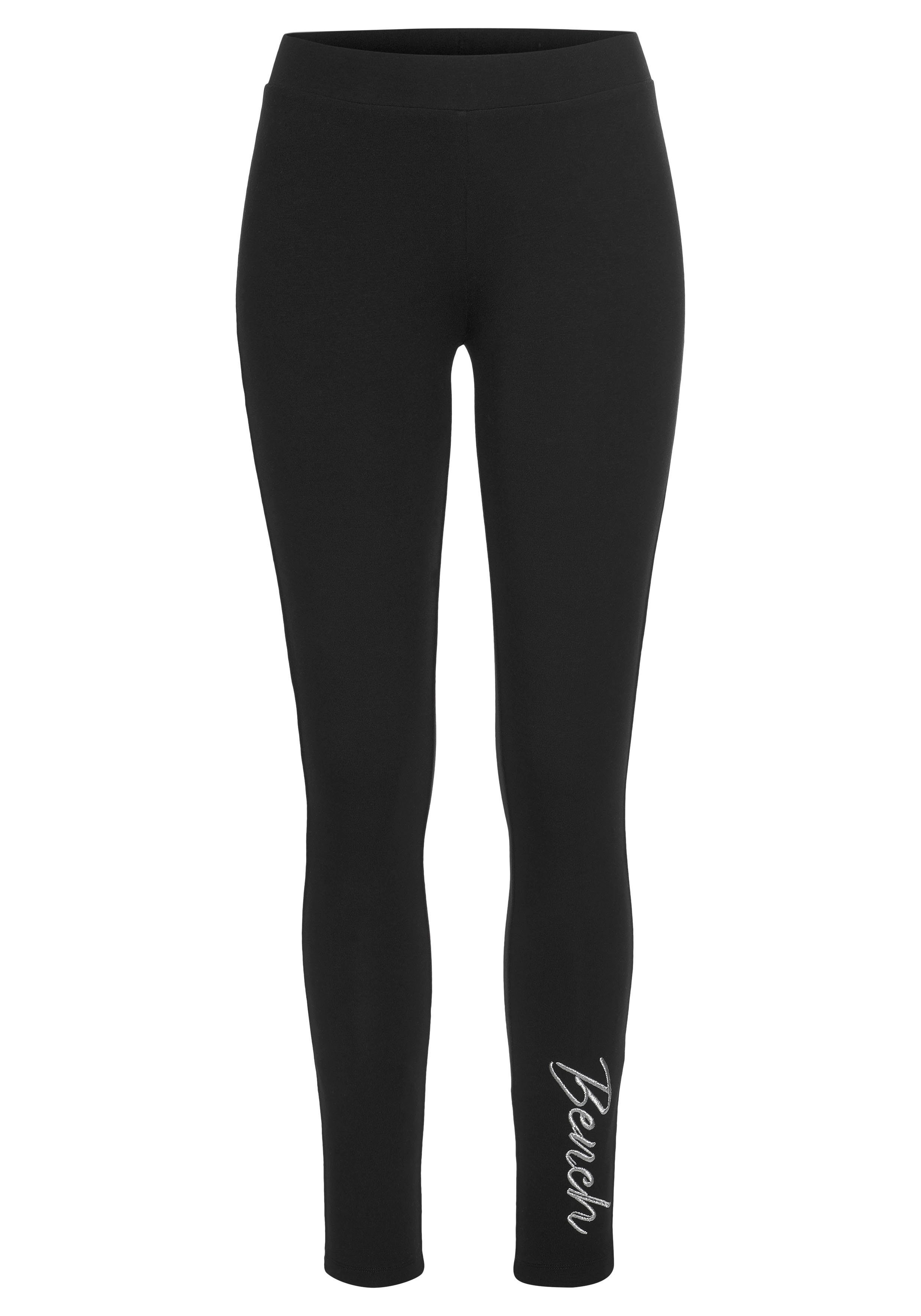 Bench. Loungewear Leggings mit glänzender Logostickerei – Bild 2 von 5