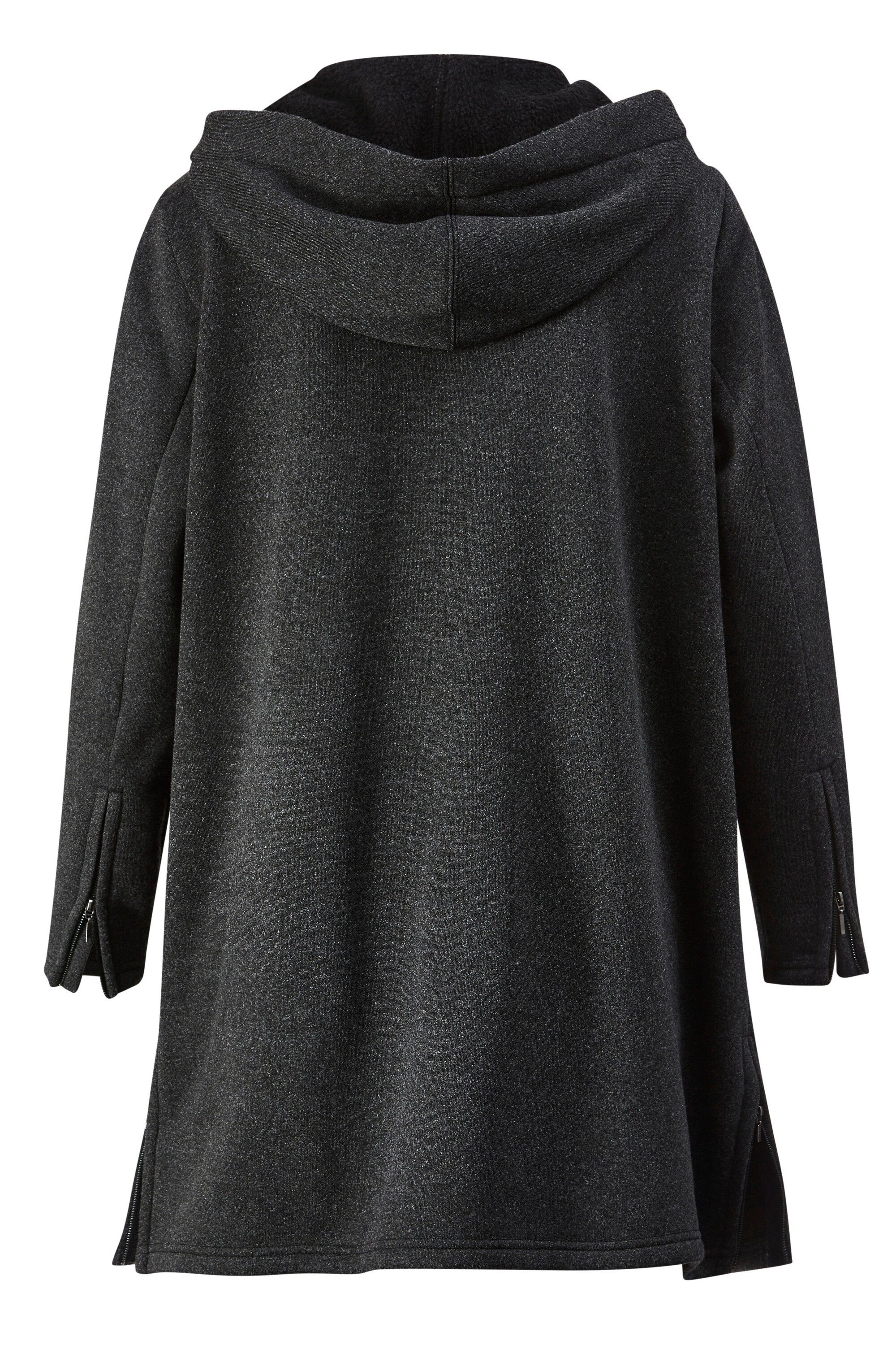 Janet & Joyce Outdoorjacke Long-Strickfleecejacke Straight günstig online kaufen