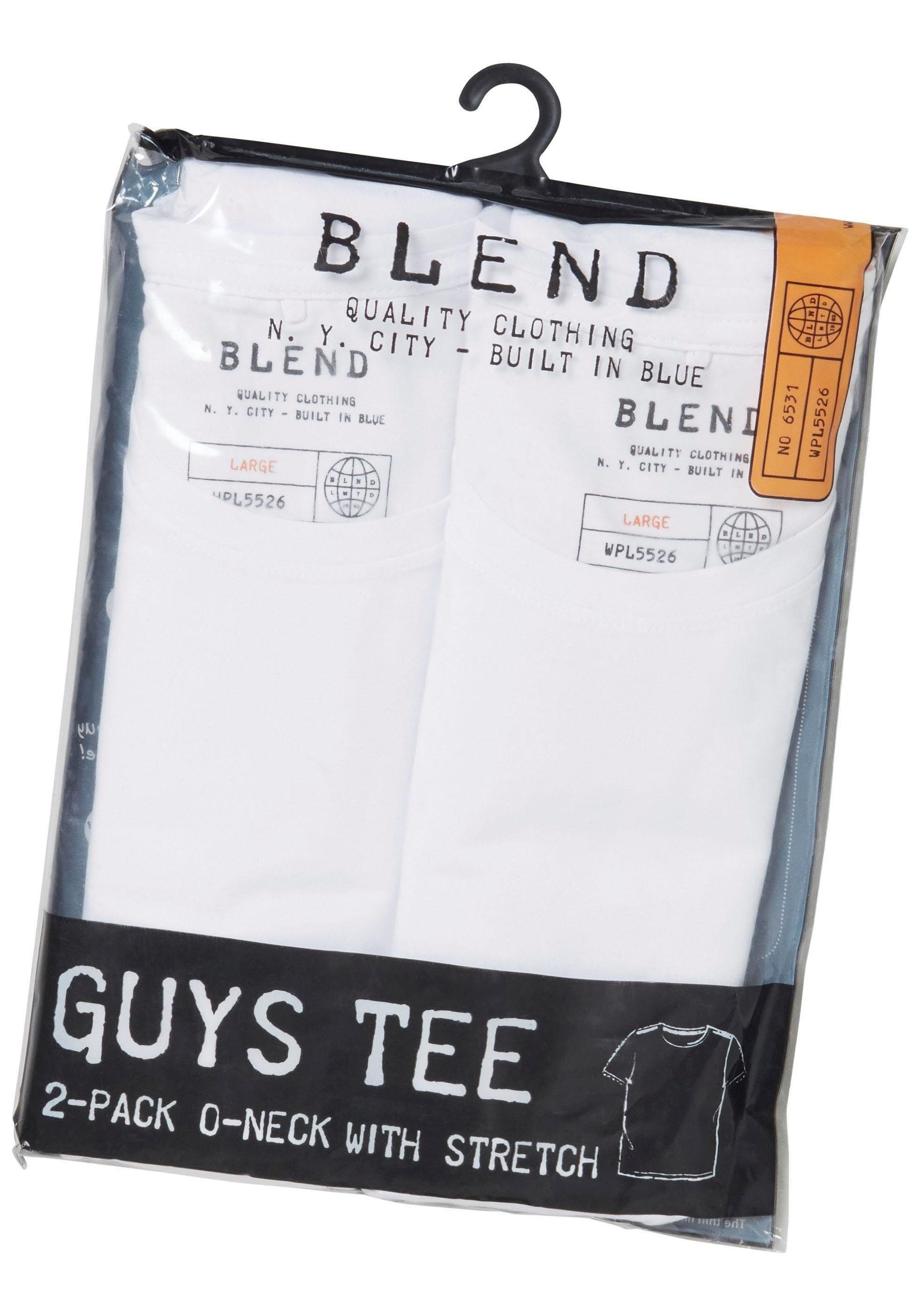 2-tlg., Blend 2er-Pack) T-Shirt WHITE (Packung,